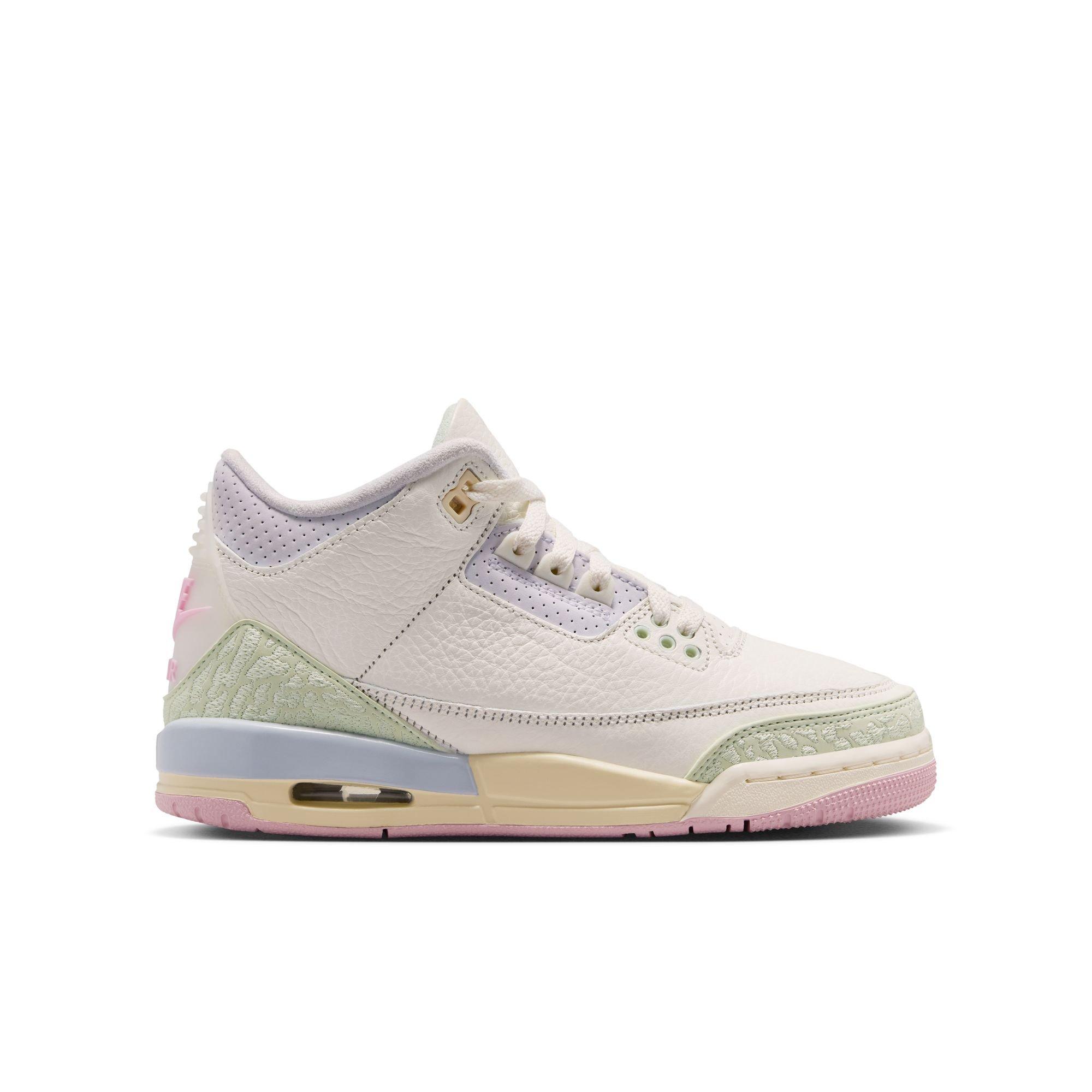 Jordan 3 Retro &ldquo;Spring Is in the Air&rdquo; Grade School Kids' Shoe - SAIL/AURA/JADE AURA/IRIS WHISPER Thumbnail View 2