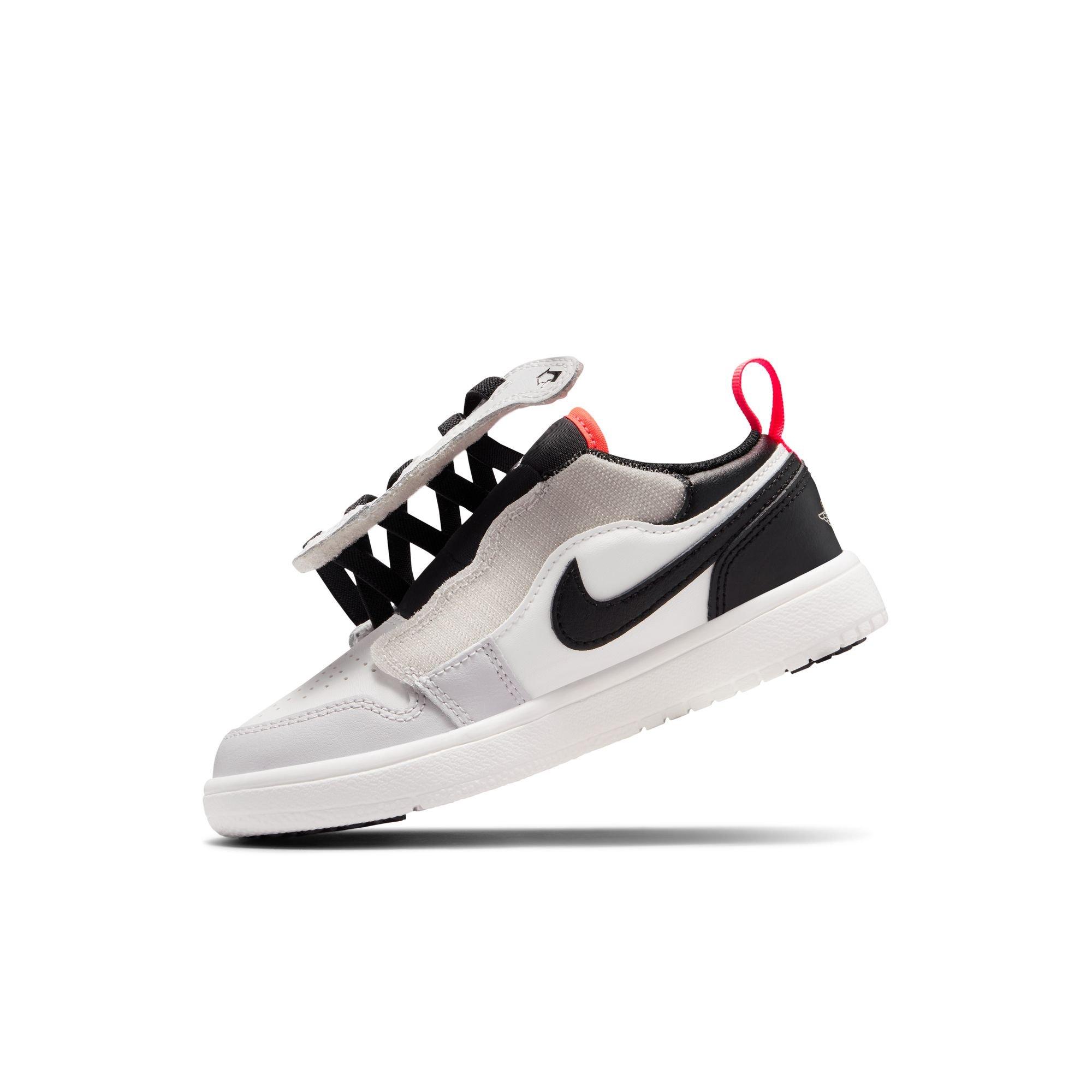 Jordan 1 Low Alt "Black/Summit White/Infrared 23" Preschool Boys' Shoe - WHITE/BLACK/RED Thumbnail View 12
