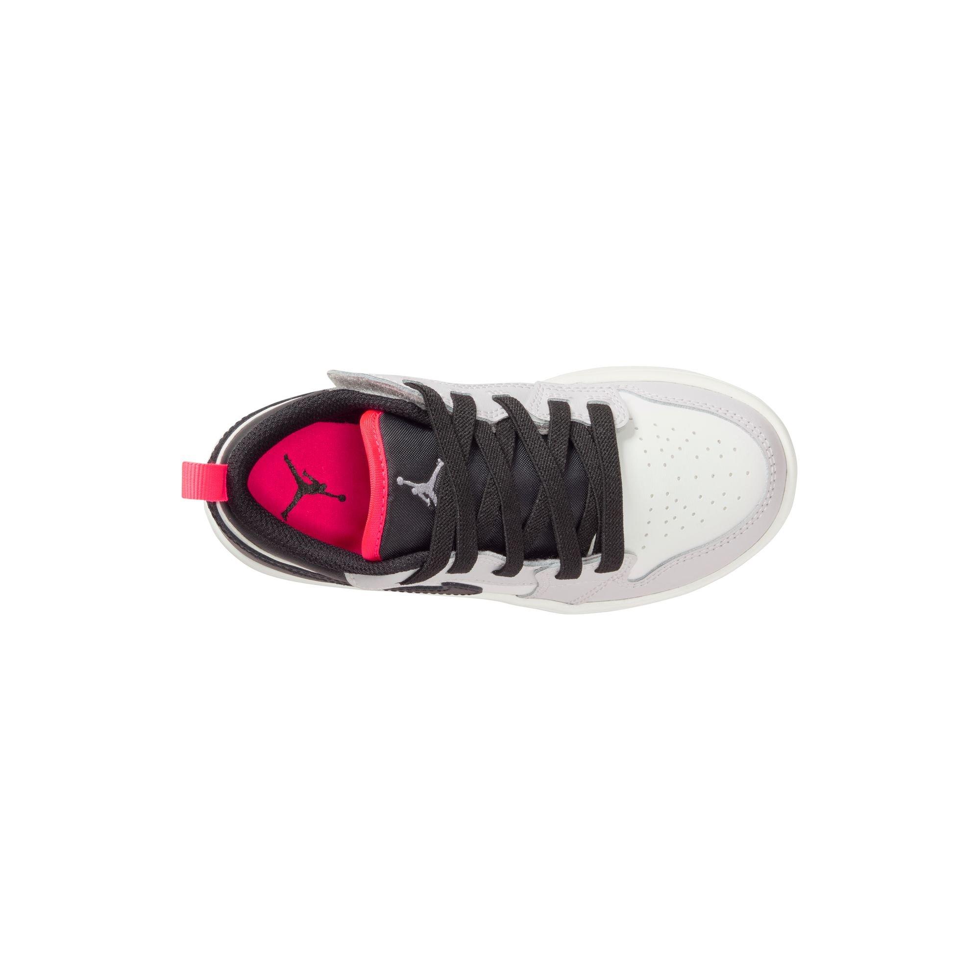 Jordan 1 Low Alt "Black/Summit White/Infrared 23" Preschool Boys' Shoe - WHITE/BLACK/RED Thumbnail View 8