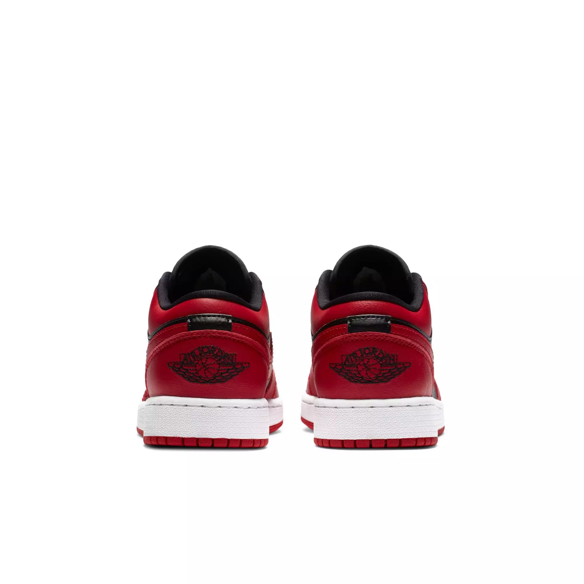 Jordan 1 Low "Gym Red/Black/White" Grade School Boys' Shoe - RED/BLACK