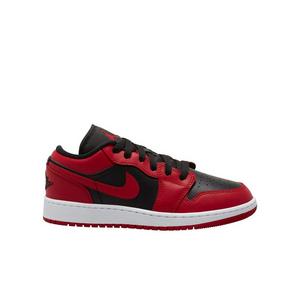 Jordan 1 Low "Gym Red/Black/White" Grade School Boys' Shoe