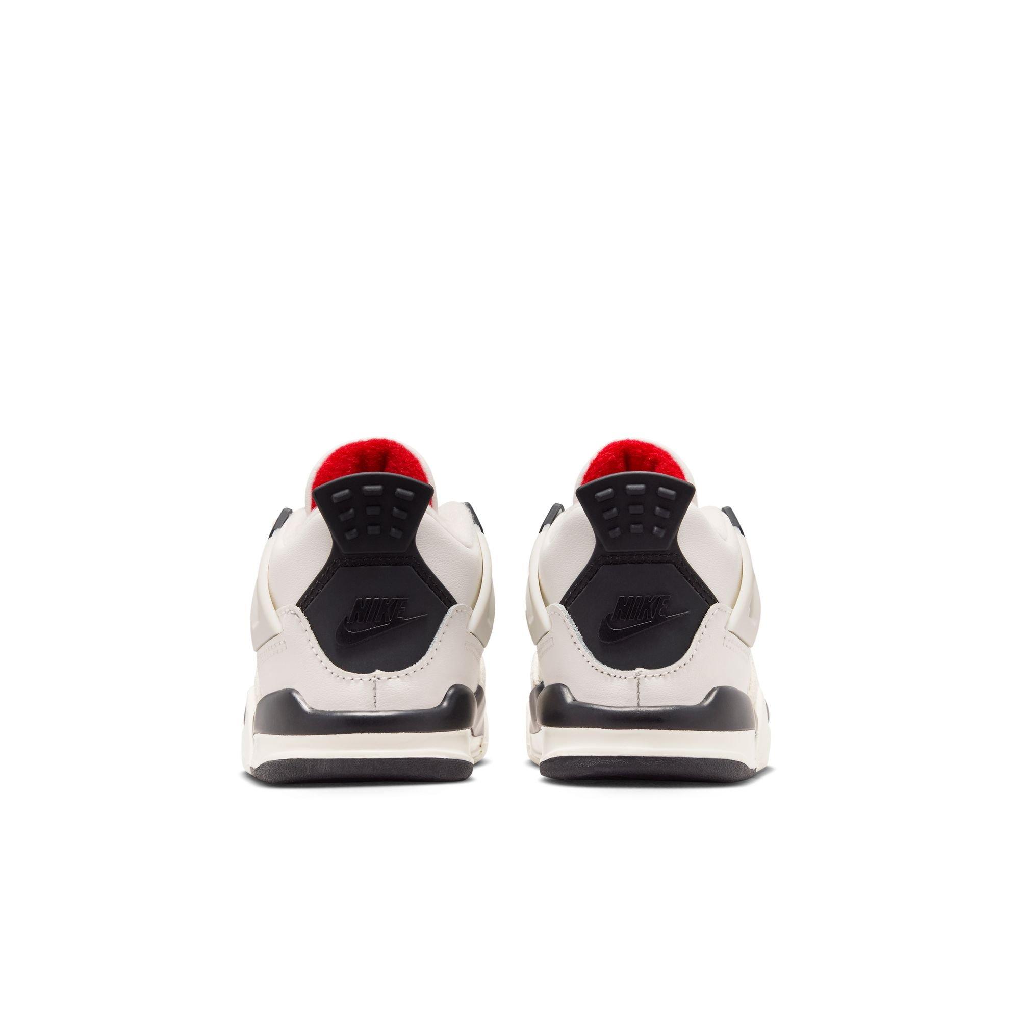 Jordan 4 Retro "Flight Club" Toddler Kids' Shoe - SAIL/BLACK/UNIVERSITY RED Thumbnail View 10