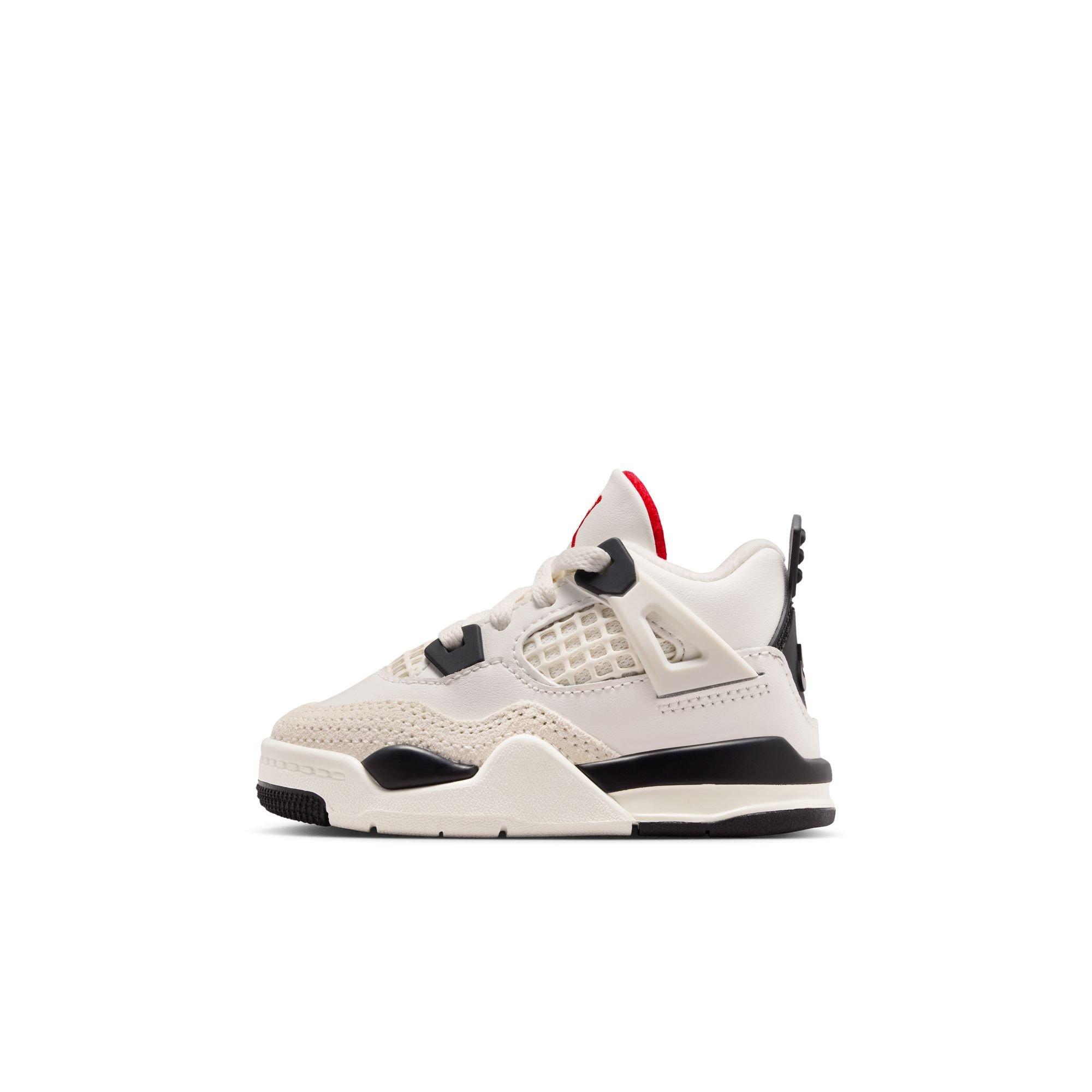 Jordan 4 Retro "Flight Club" Toddler Kids' Shoe - SAIL/BLACK/UNIVERSITY RED Thumbnail View 8