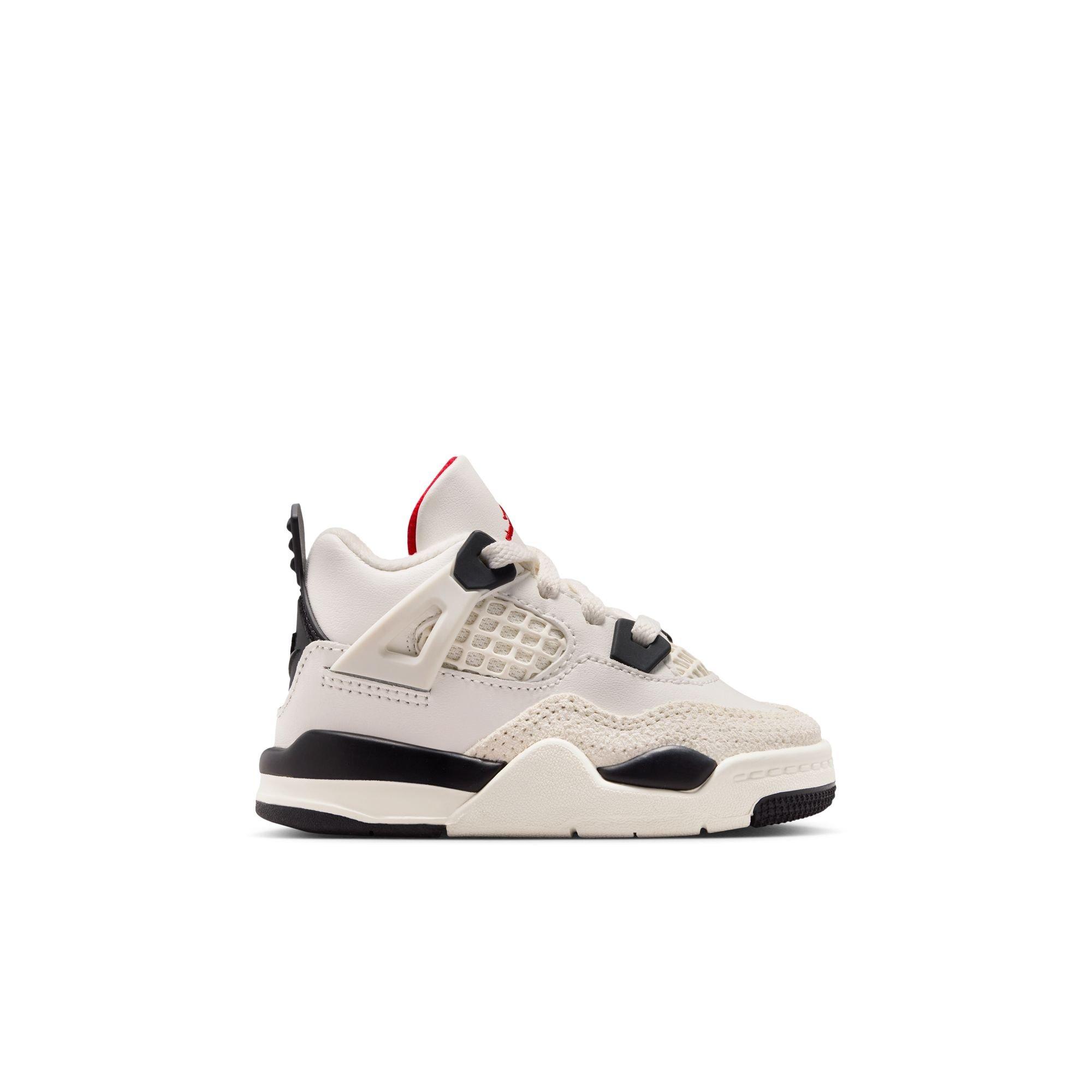 Jordan 4 Retro "Flight Club" Toddler Kids' Shoe - SAIL/BLACK/UNIVERSITY RED Thumbnail View 2