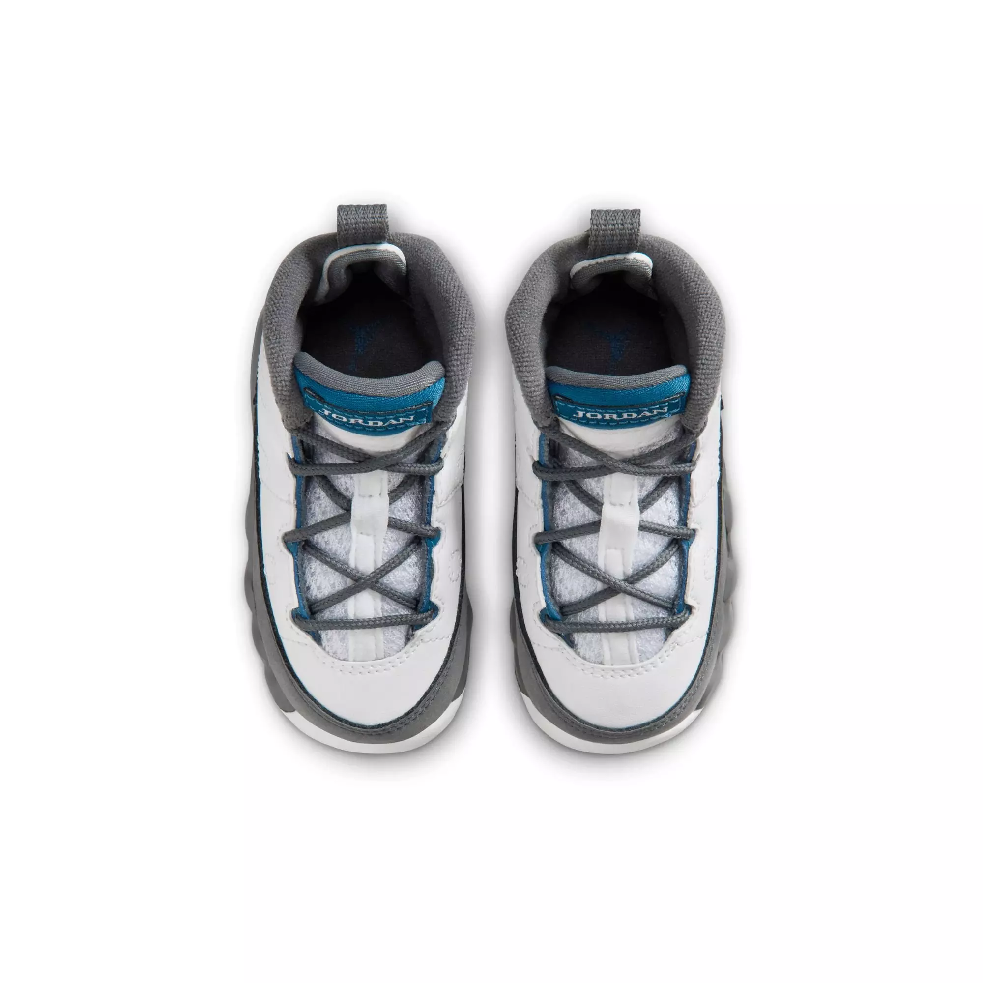 Jordan 9 Retro "Flint Grey" Toddler Kids' Shoe - WHITE/FRENCH BLUE/FLINT GREY
