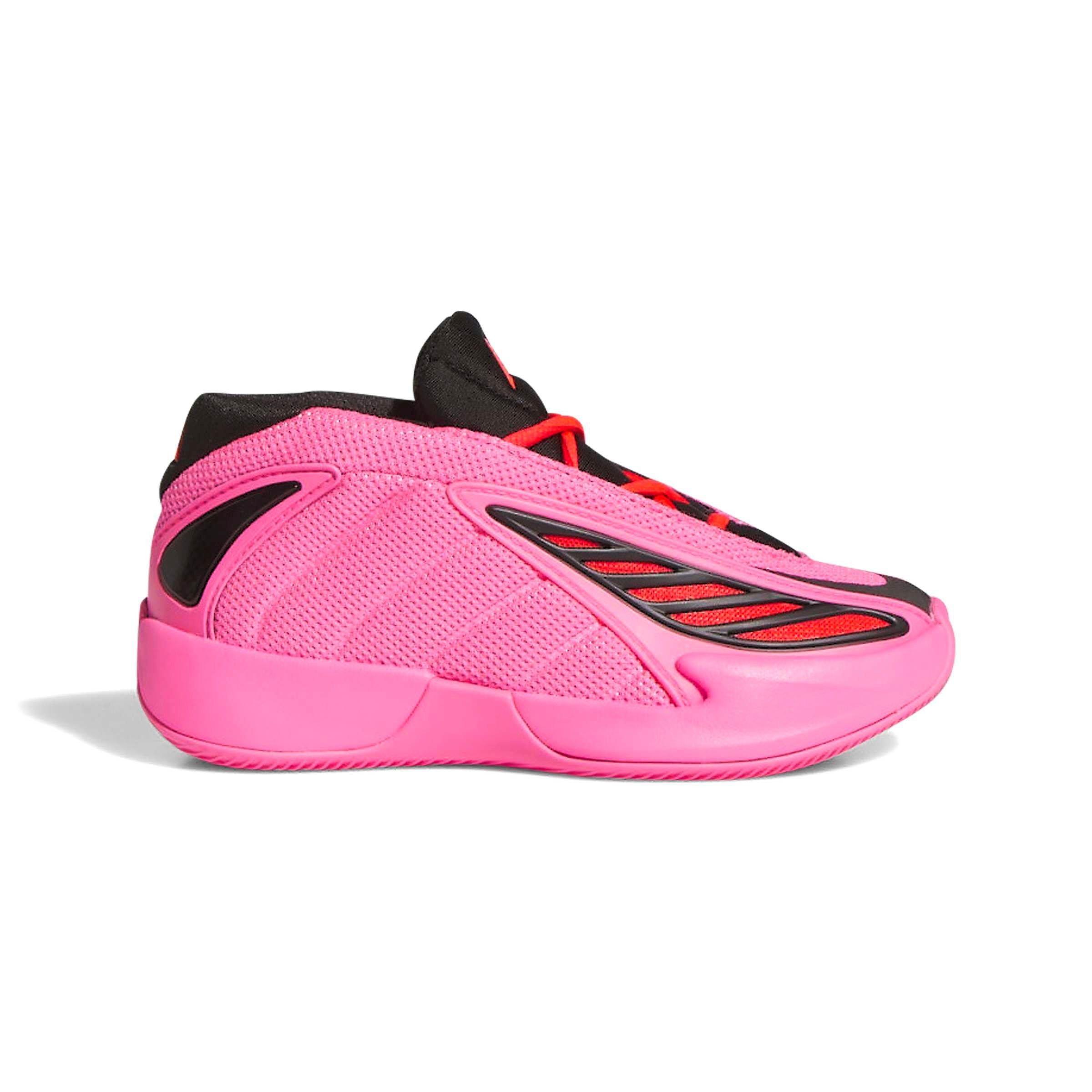 adidas Anthony Edwards 2 "Lucid Pink" Preschool Kids' Basketball Shoe - PINK/BLACK Thumbnail View 2