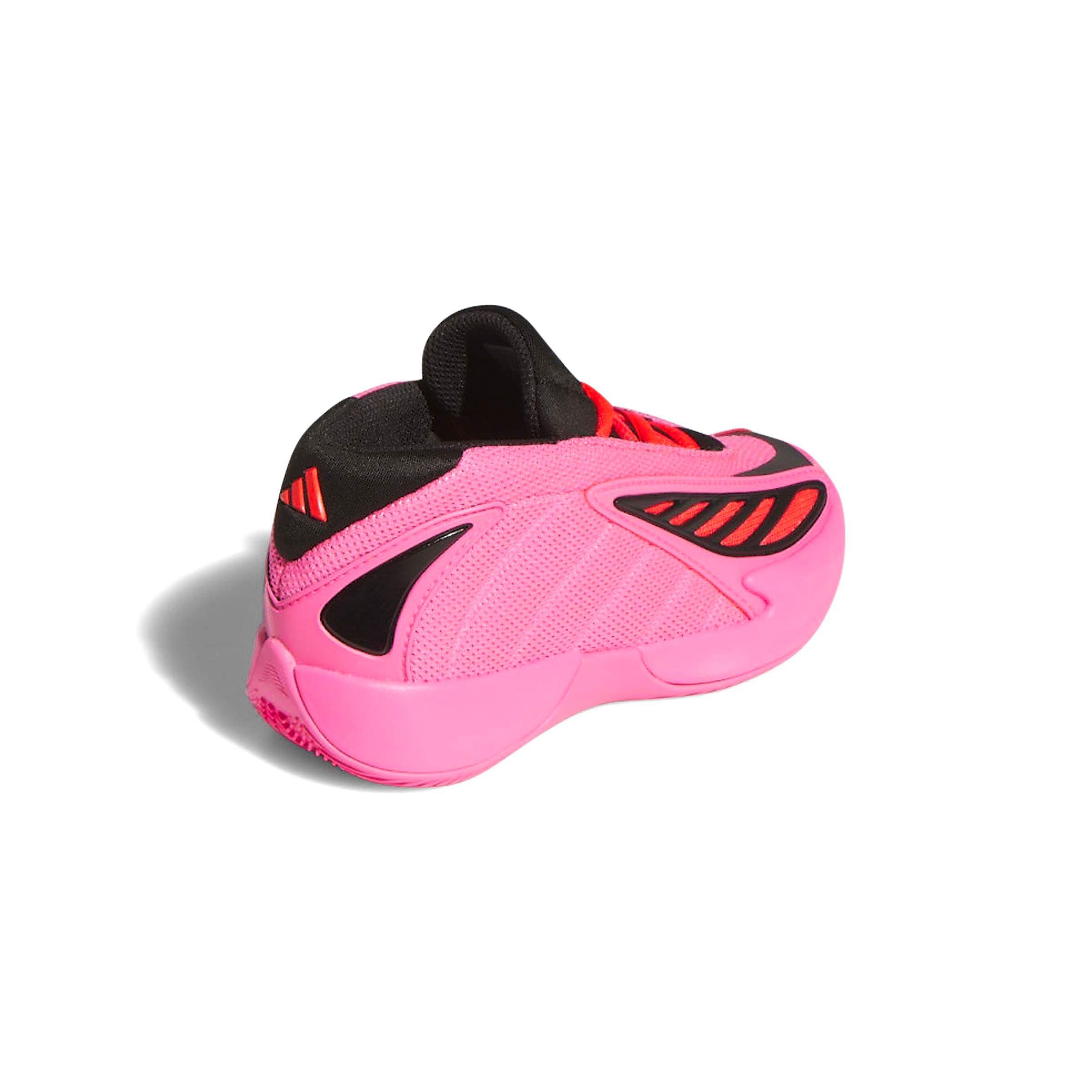 adidas Anthony Edwards 2 "Lucid Pink" Preschool Kids' Basketball Shoe - PINK/BLACK Thumbnail View 4