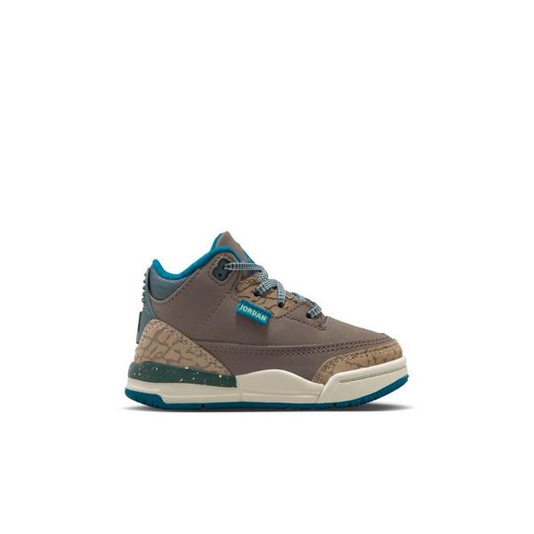 Jordan 3 Retro "Olive Grey" Toddler Kids' Shoe