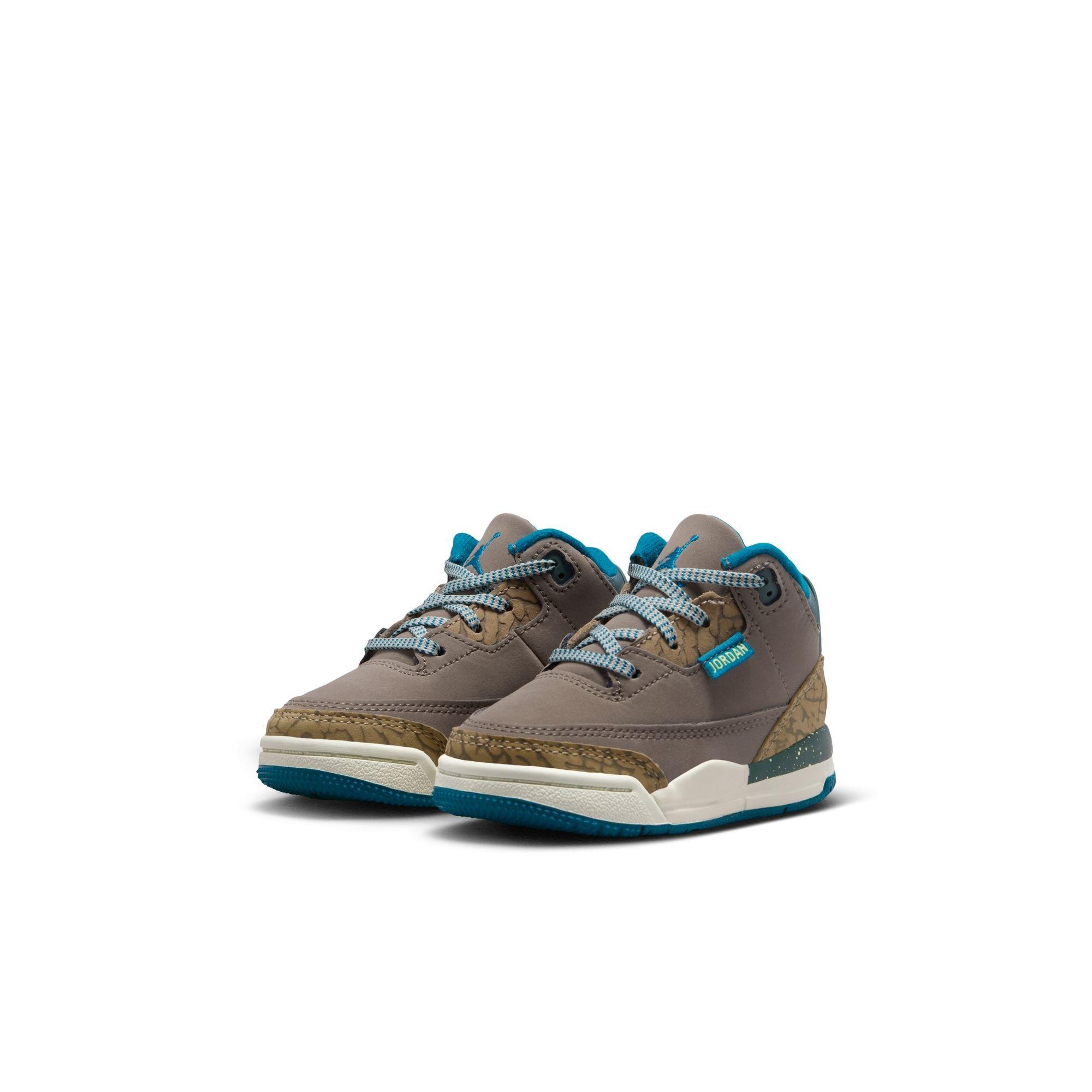 Jordan 3 Retro "Olive Grey" Toddler Kids' Shoe - OLIVE GREY/GREEN ABYSS/KHAKI Thumbnail View 4