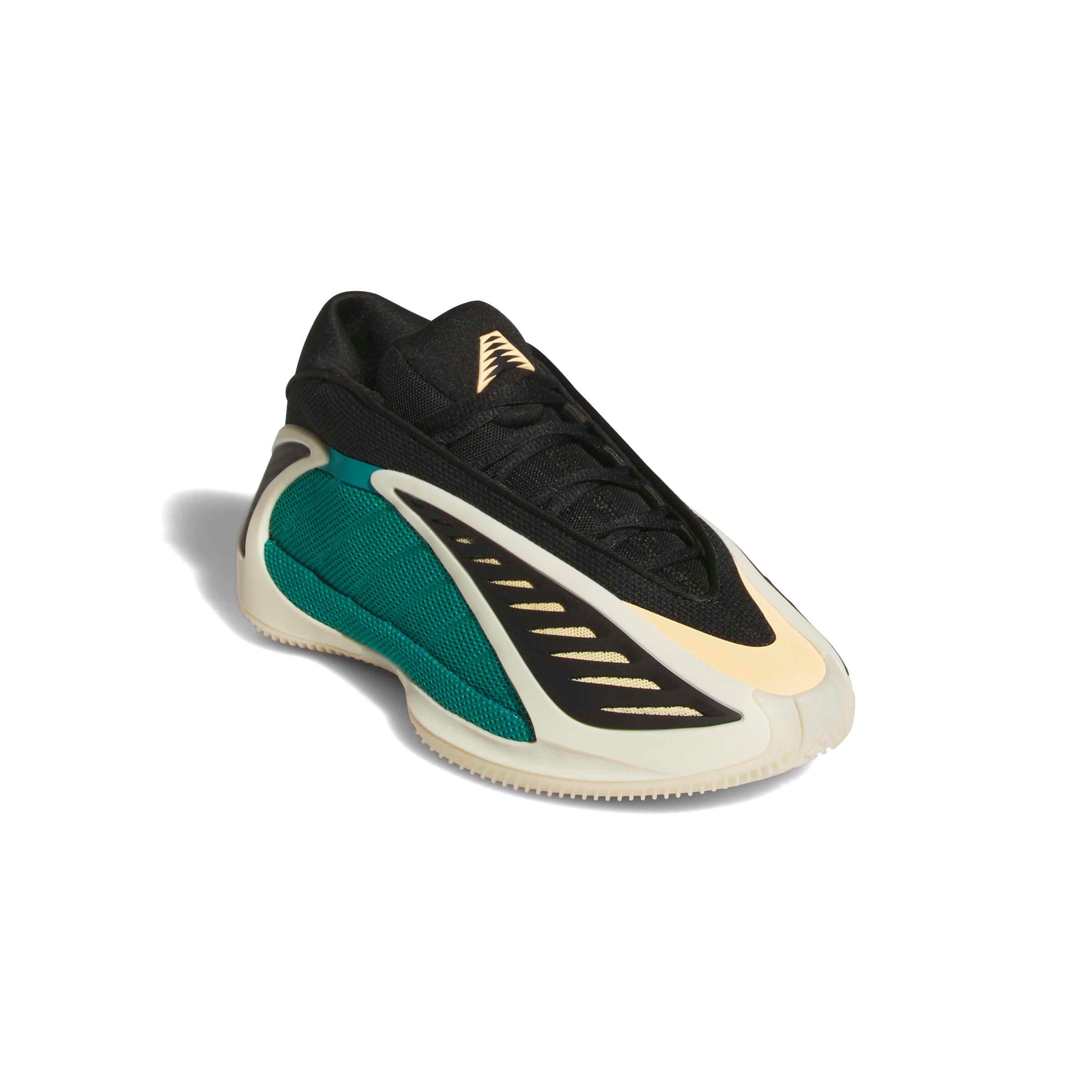 adidas Anthony Edwards 2 "Ant-Lanta" Grade School Kids' Basketball Shoe - GREEN/BLACK Thumbnail View 4