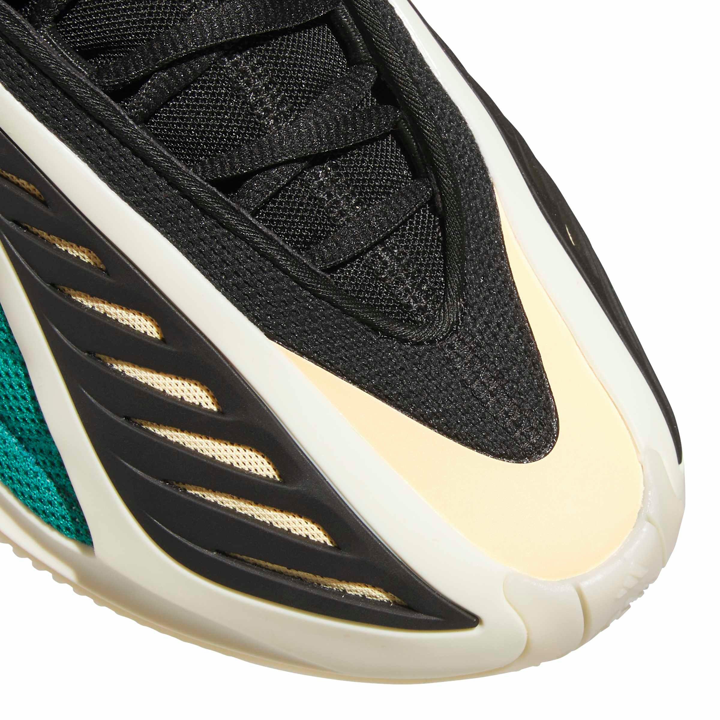 adidas Anthony Edwards 2 "Ant-Lanta" Grade School Kids' Basketball Shoe - GREEN/BLACK Thumbnail View 9