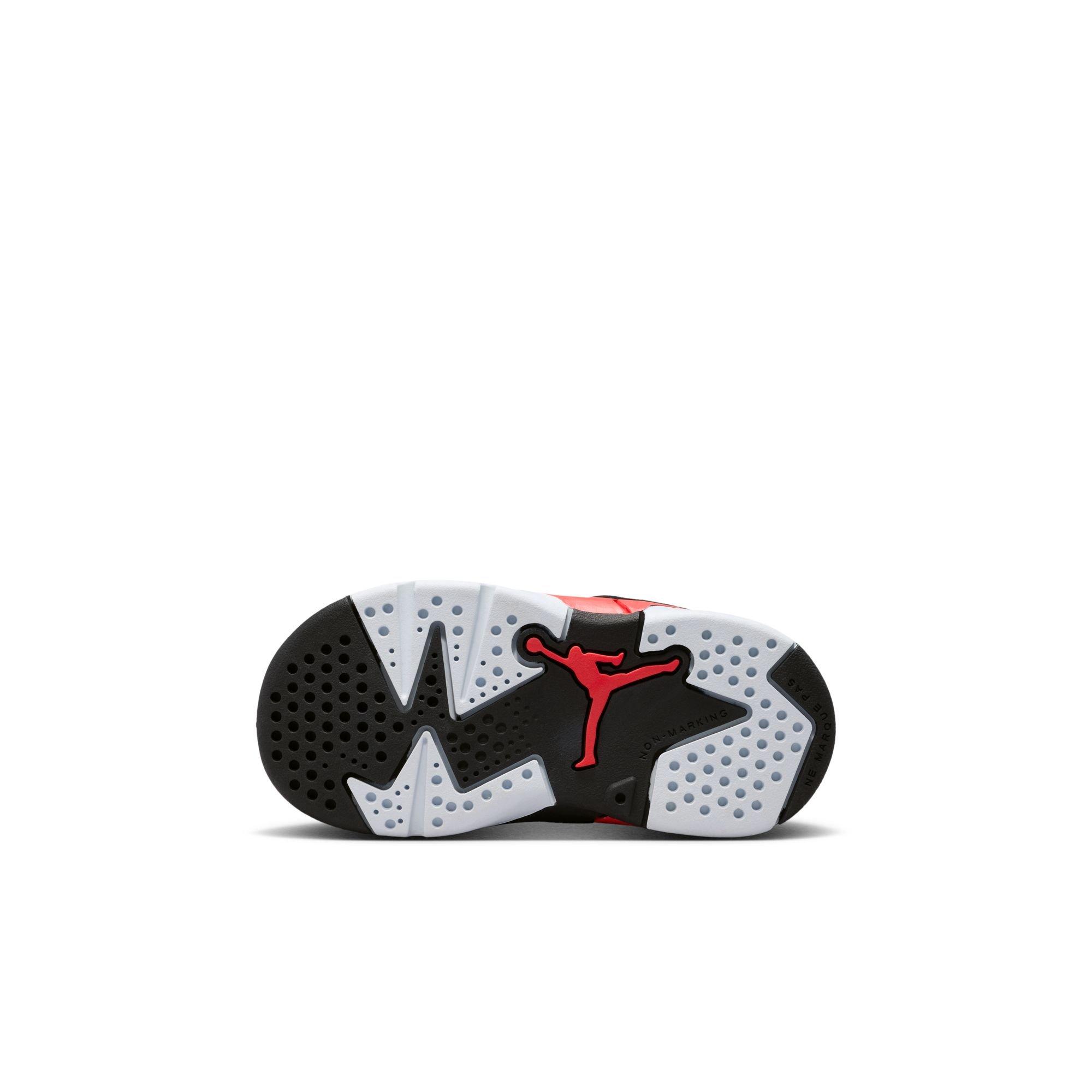 Jordan 6 Retro "Infrared Salesman" Toddler Kids' Shoe - BLACK/CRIMSON Thumbnail View 14