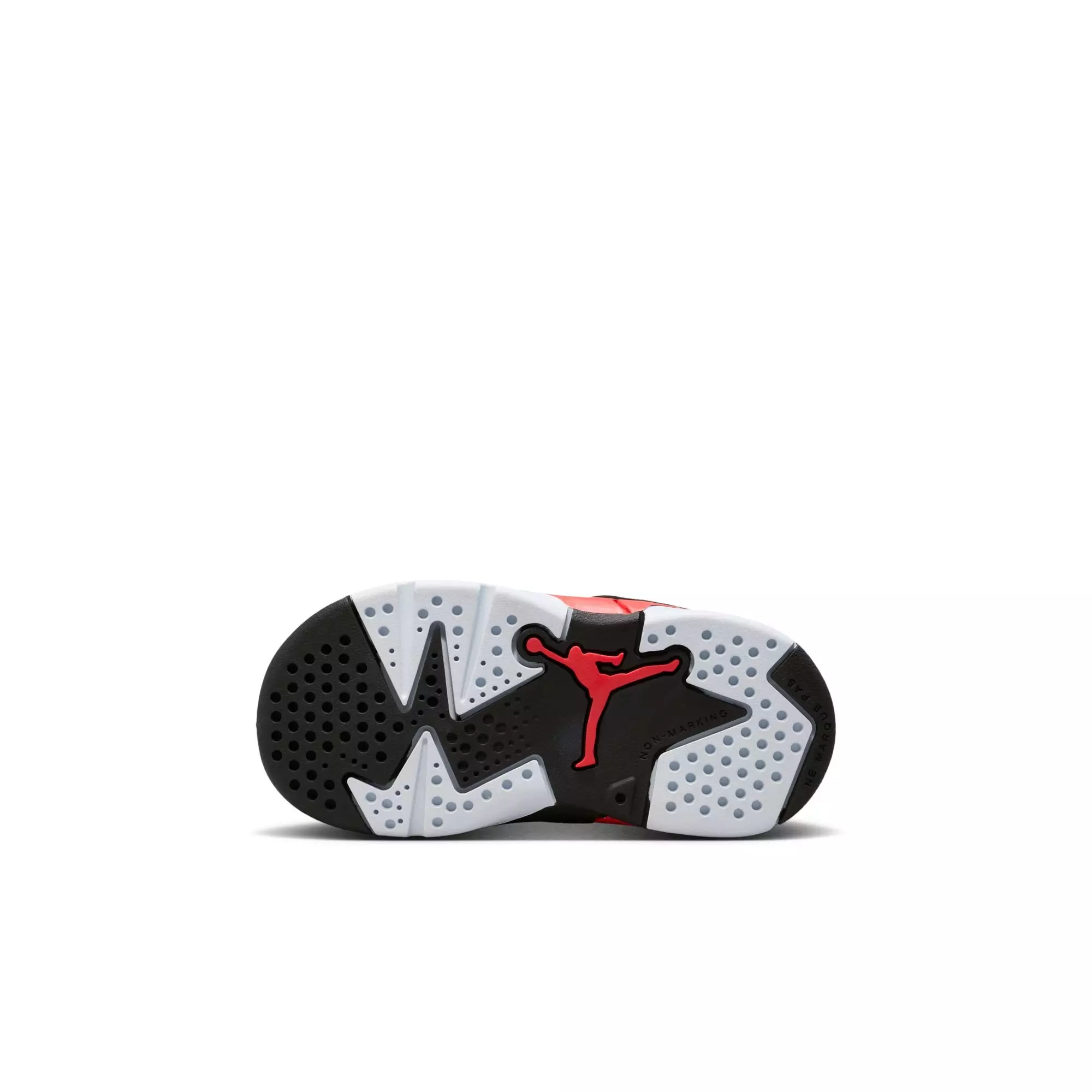 Jordan 6 Retro "Infrared Salesman" Toddler Kids' Shoe - BLACK/CRIMSON