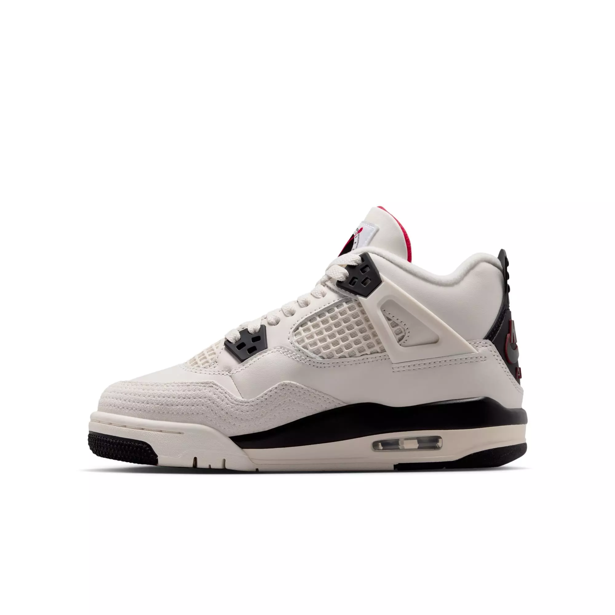 Jordan 4 Retro "Flight Club" Grade School Kids' Shoe - SAIL/BLACK/UNIVERSITY RED