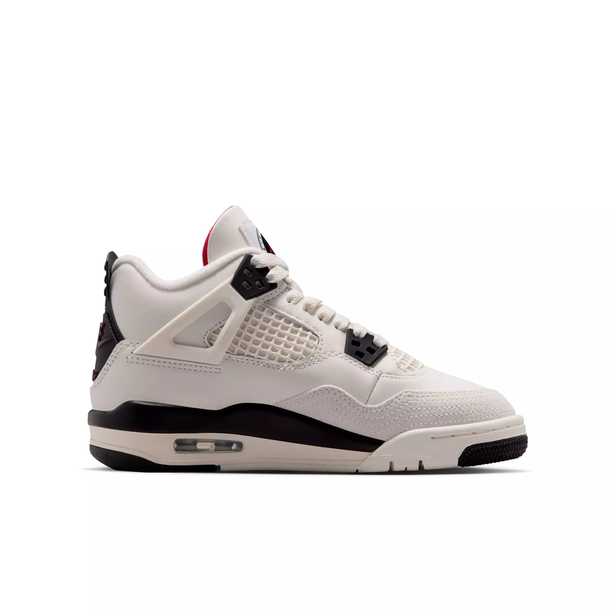 Jordan 4 Retro "Flight Club" Grade School Kids' Shoe - SAIL/BLACK/UNIVERSITY RED