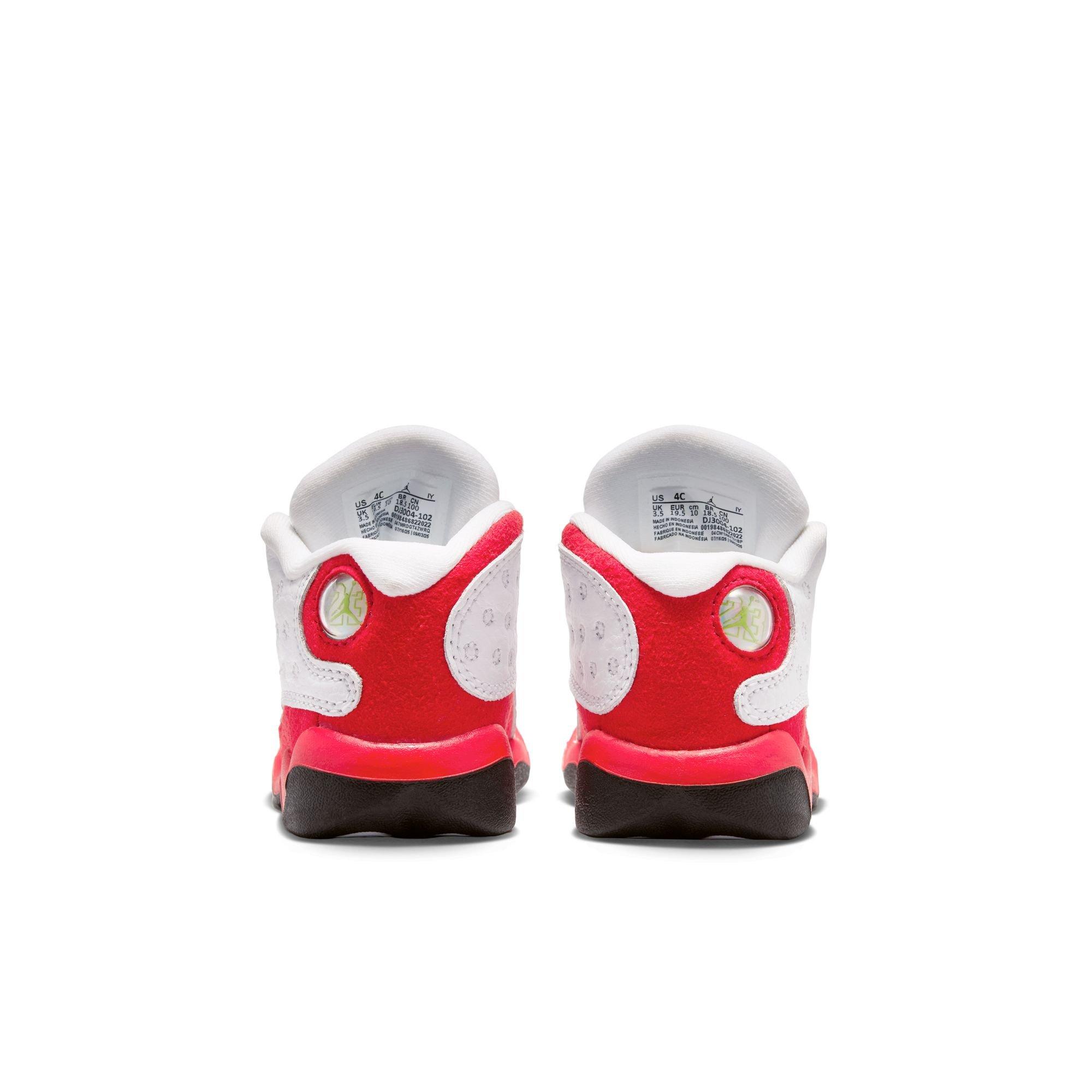 Jordan 13 Retro "True Red" Toddler Kids' Shoe - WHITE/BLACK/TRUE RED Thumbnail View 8