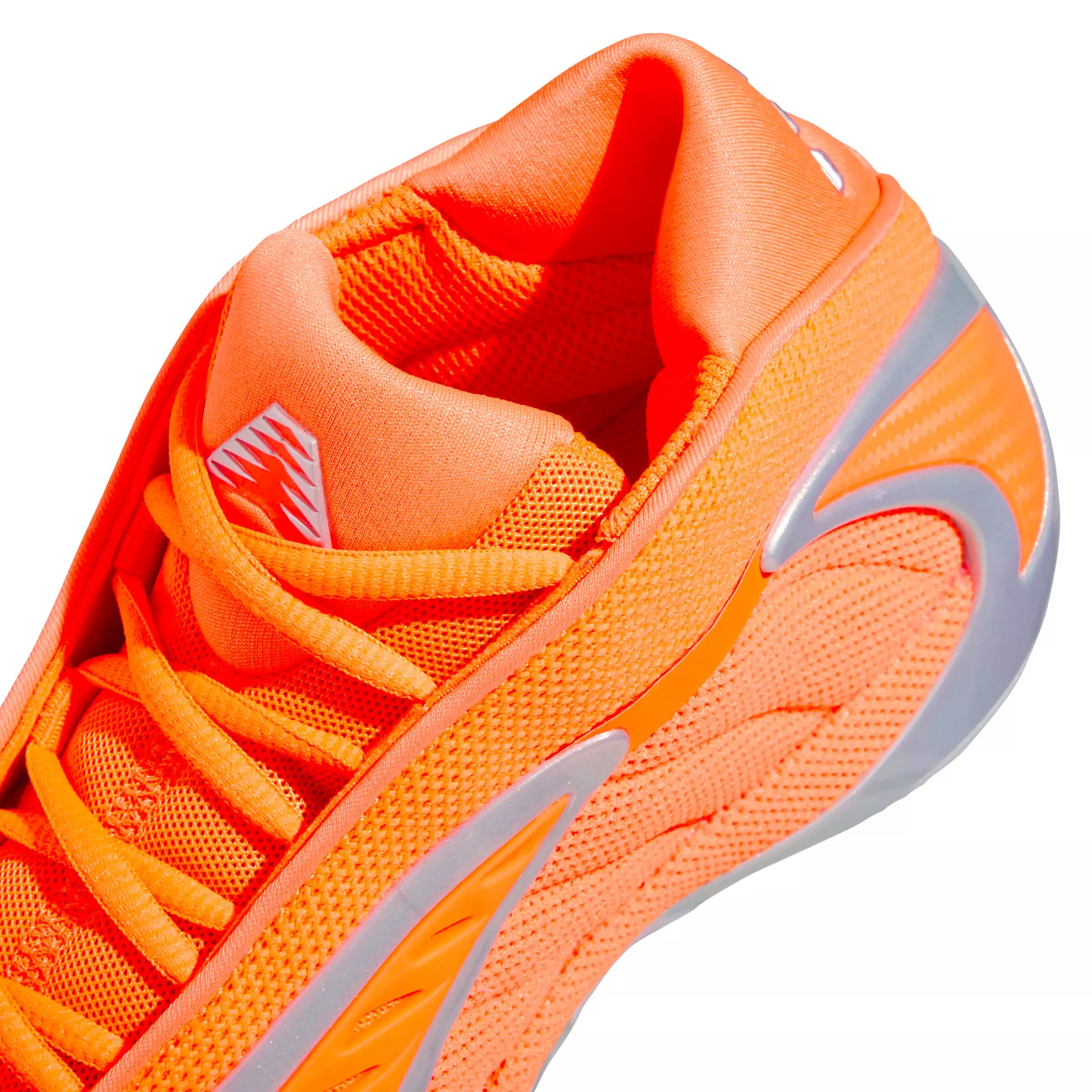 adidas Anthony Edwards 2 "Lucid Orange" Grade School Kids' Basketball Shoe - ORANGE/SILVER