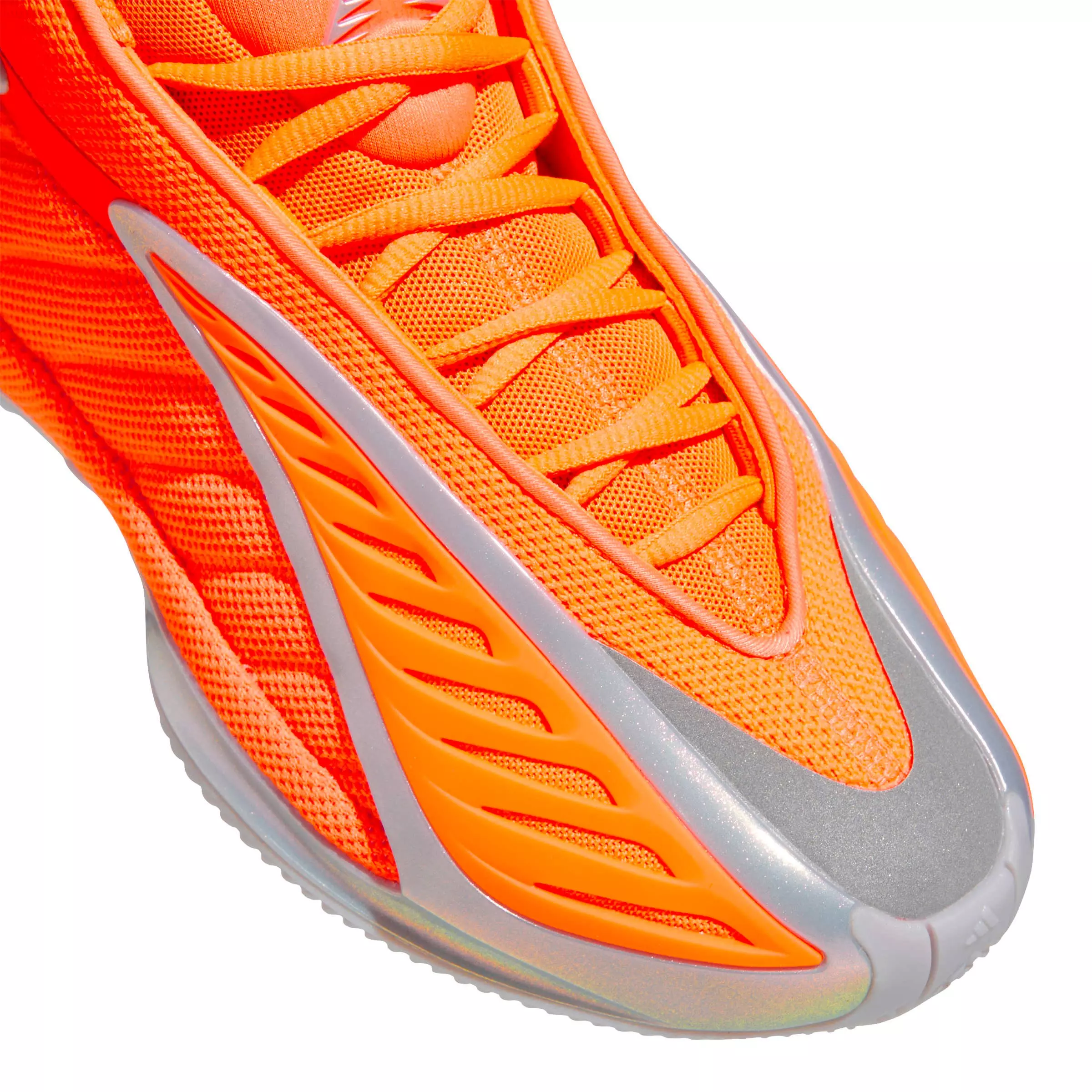 adidas Anthony Edwards 2 "Lucid Orange" Grade School Kids' Basketball Shoe - ORANGE/SILVER