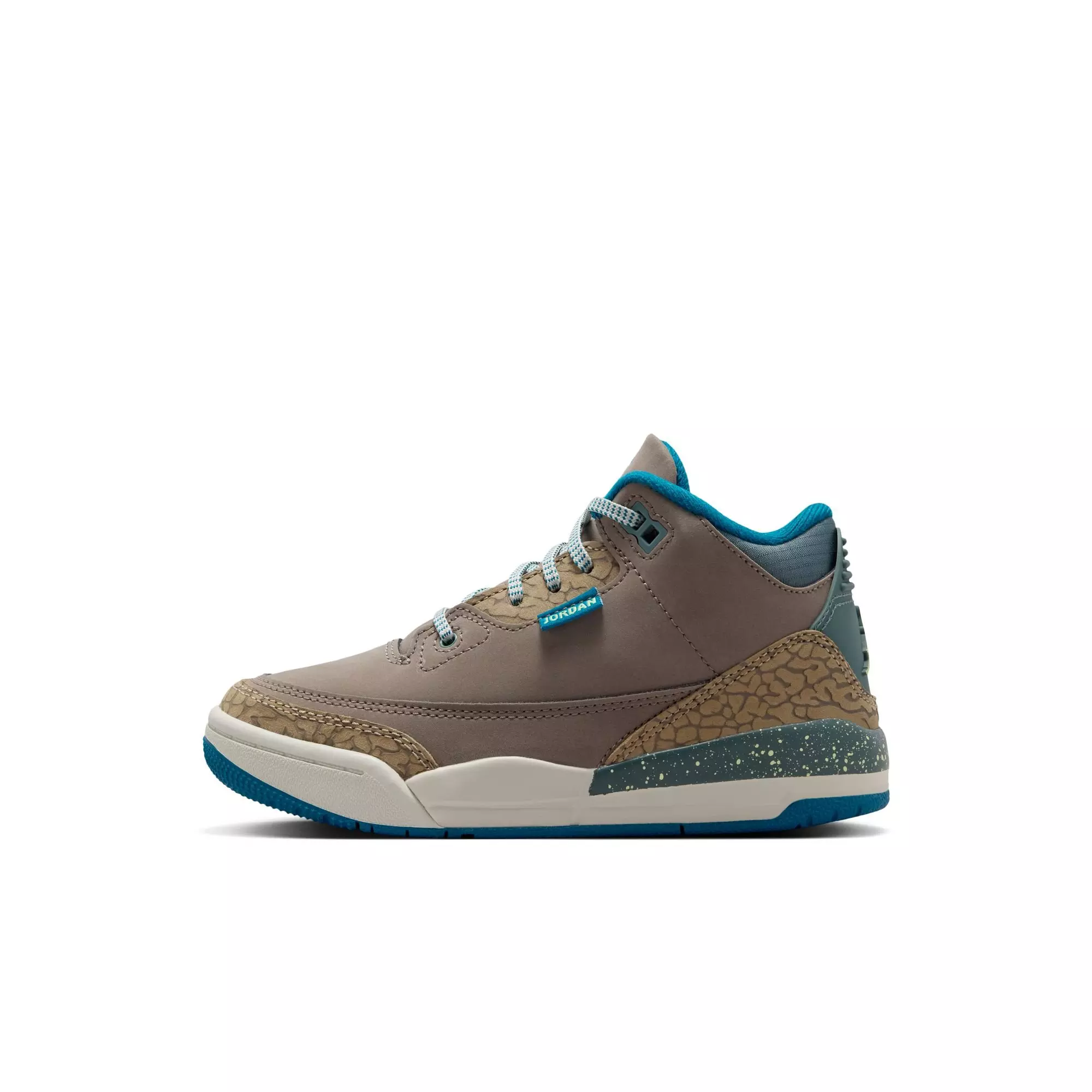 Jordan 3 Retro "Olive Grey" Preschool Kids' Shoe - OLIVE GREY/GREEN ABYSS/KHAKI