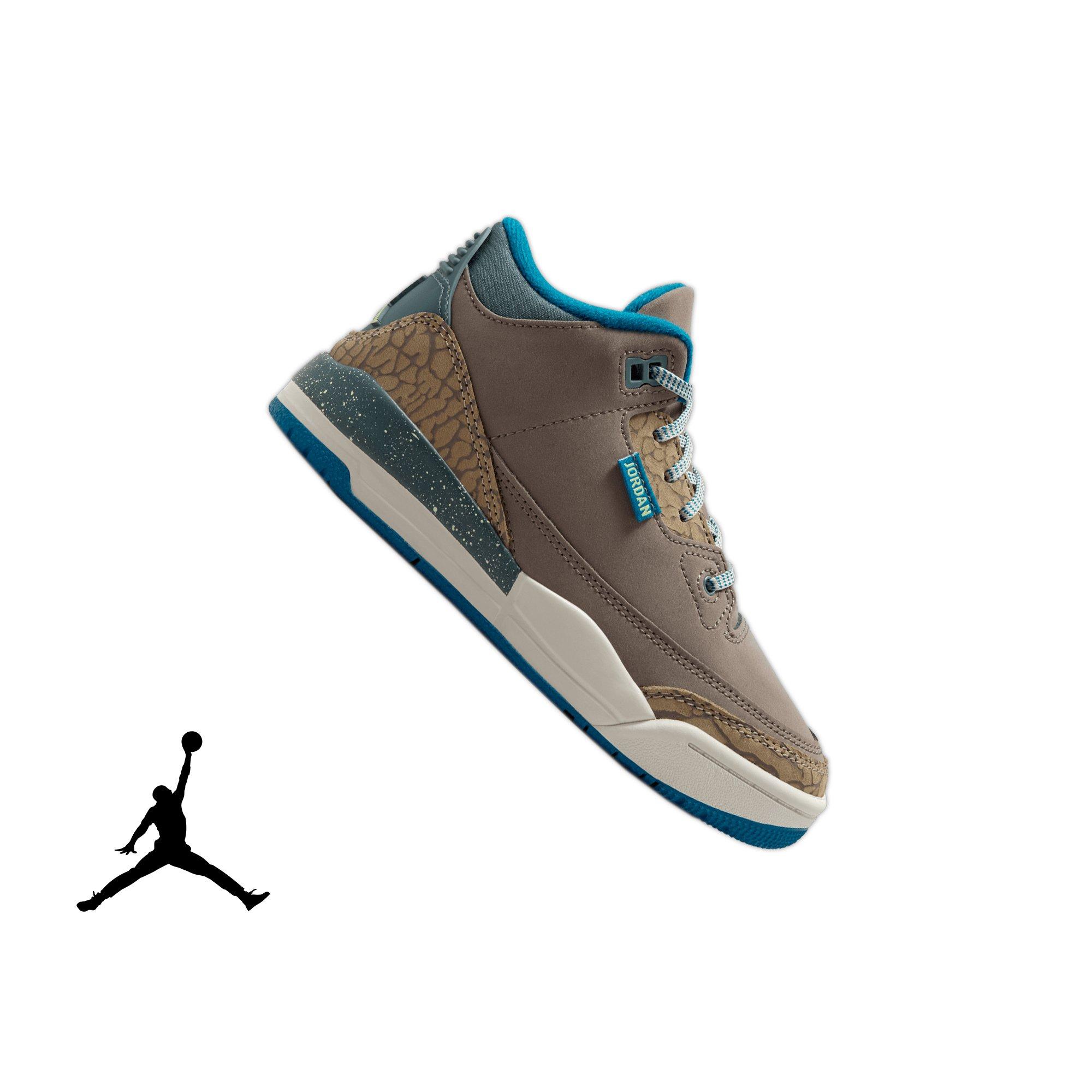 Jordan 3 Retro "Olive Grey" Preschool Kids' Shoe - OLIVE GREY/GREEN ABYSS/KHAKI Thumbnail View 1