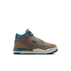 Jordan 3 Retro "Olive Grey" Preschool Kids' Shoe