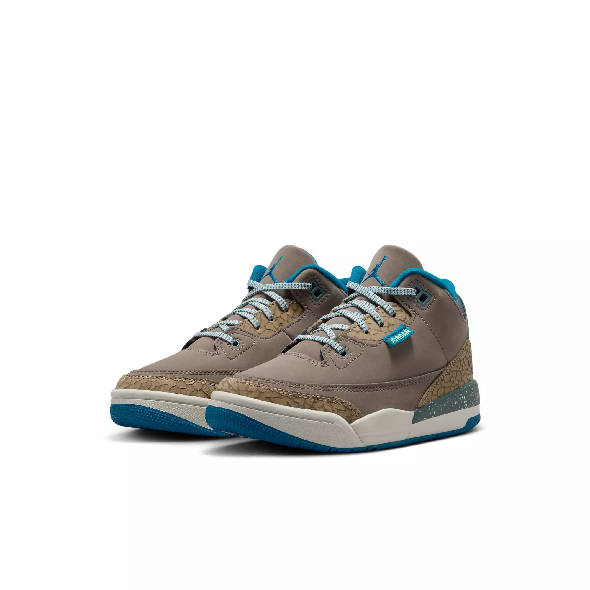 Jordan 3 Retro "Olive Grey" Preschool Kids' Shoe - OLIVE GREY/GREEN ABYSS/KHAKI