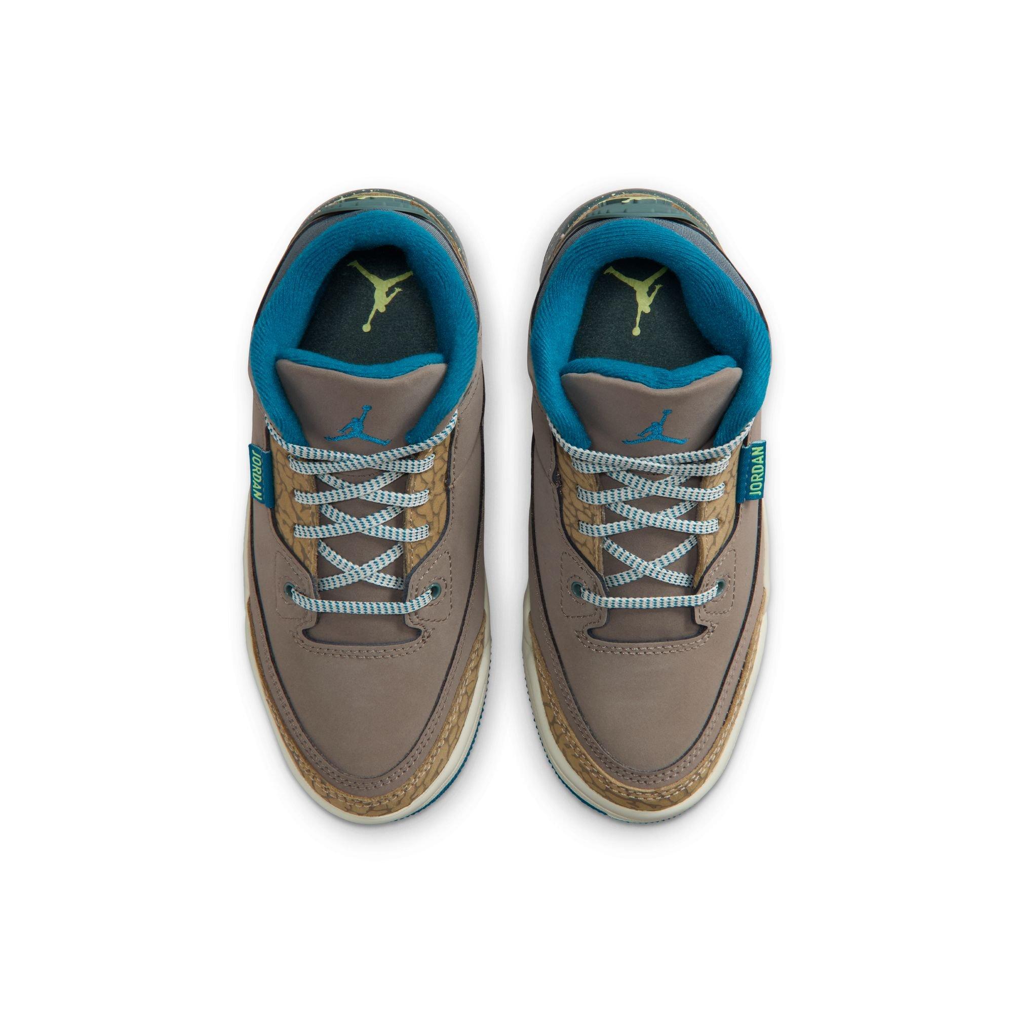 Jordan 3 Retro "Olive Grey" Preschool Kids' Shoe - OLIVE GREY/GREEN ABYSS/KHAKI Thumbnail View 13