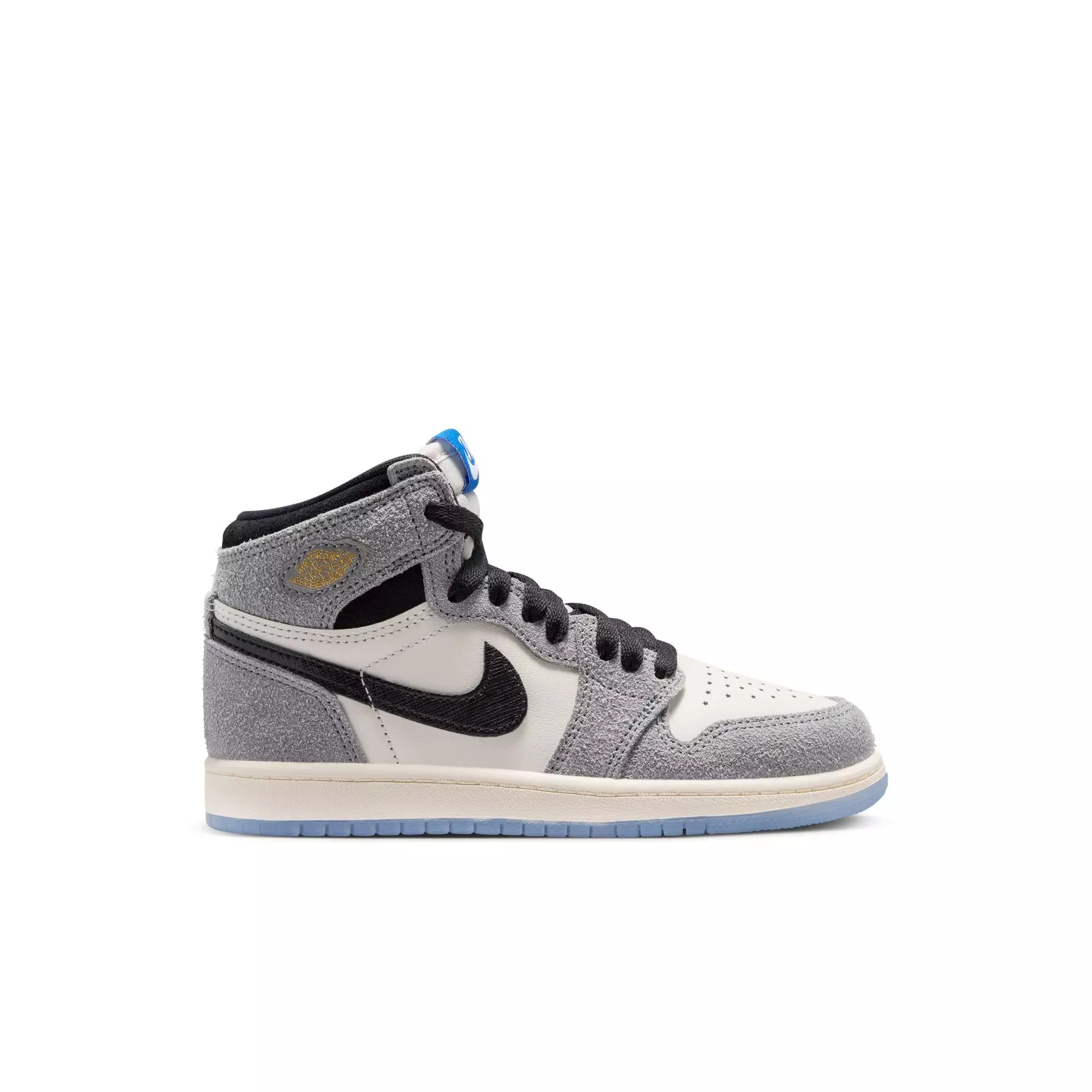 Jordan 1 Retro High OG &ldquo;Cool Grey&rdquo; Preschool Kids' Shoe - GREY/BLUE/BLACK
