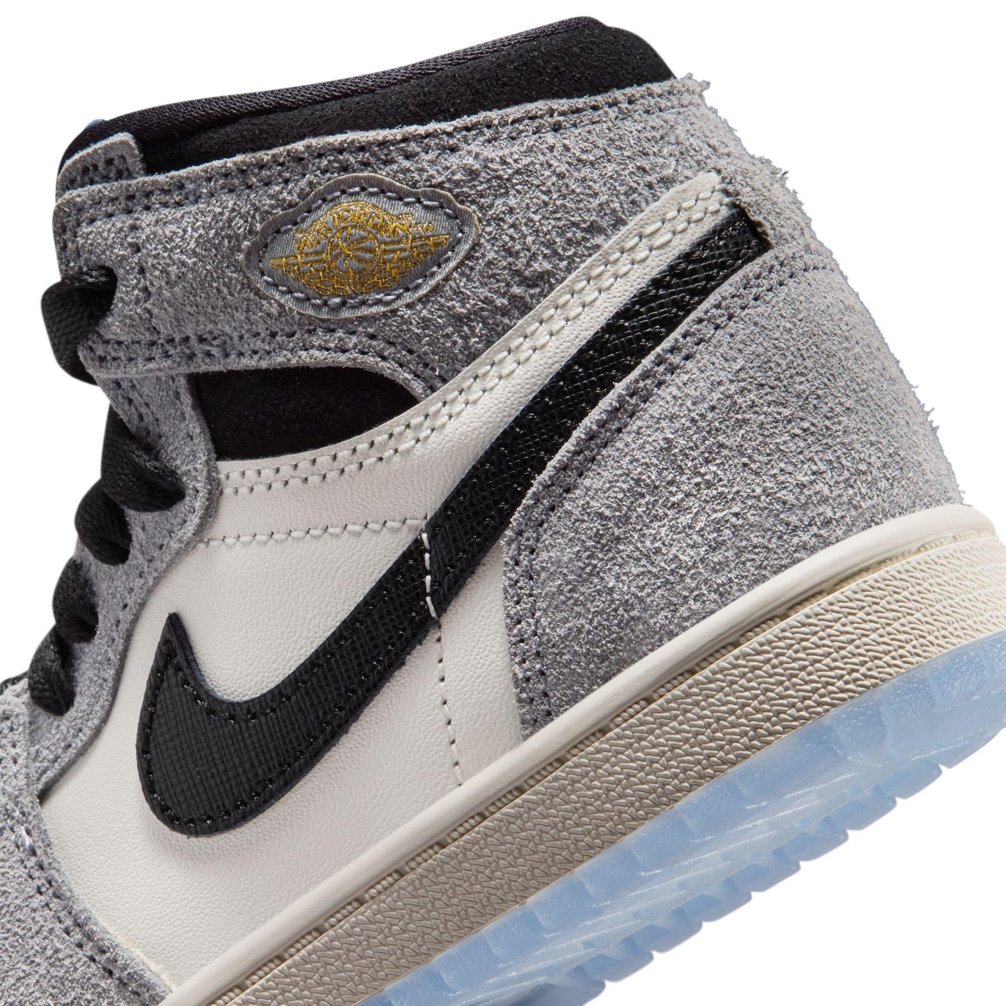 Jordan 1 Retro High OG &ldquo;Cool Grey&rdquo; Preschool Kids' Shoe - GREY/BLUE/BLACK Thumbnail View 6