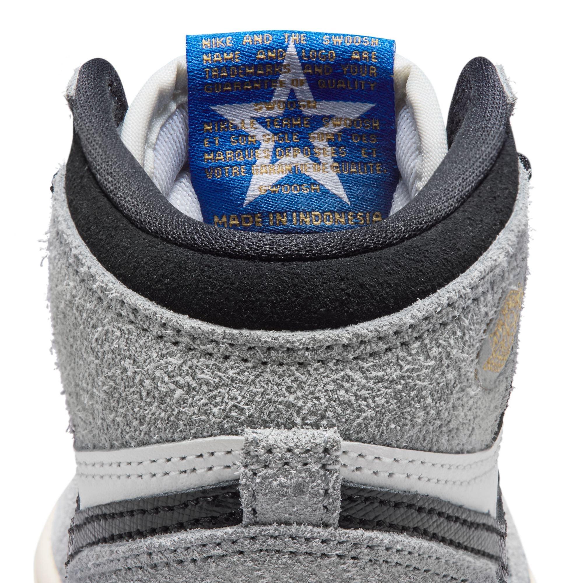 Jordan 1 Retro High OG &ldquo;Cool Grey&rdquo; Preschool Kids' Shoe - GREY/BLUE/BLACK Thumbnail View 7