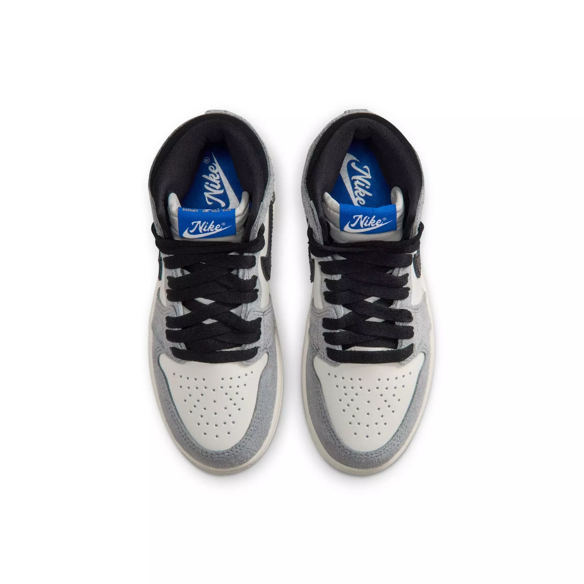 Jordan 1 Retro High OG &ldquo;Cool Grey&rdquo; Preschool Kids' Shoe - GREY/BLUE/BLACK