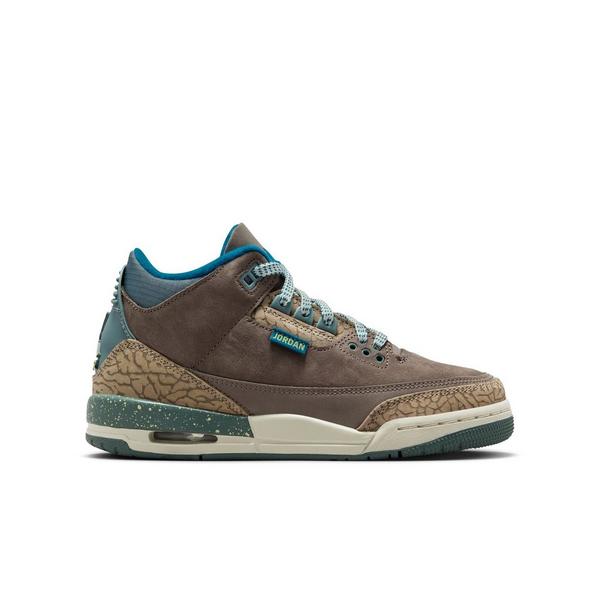 Jordan 3 Retro "Olive Grey" Grade School Kids' Shoe