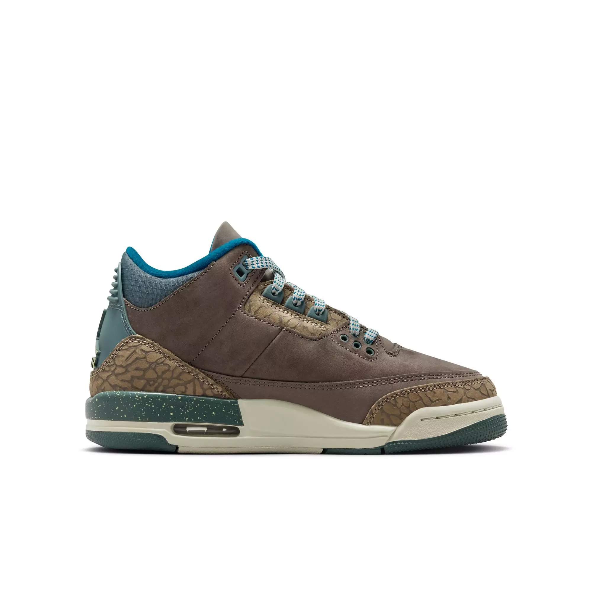 Jordan 3 Retro "Olive Grey" Grade School Kids' Shoe - OLIVE GREY/GREEN ABYSS/KHAKI