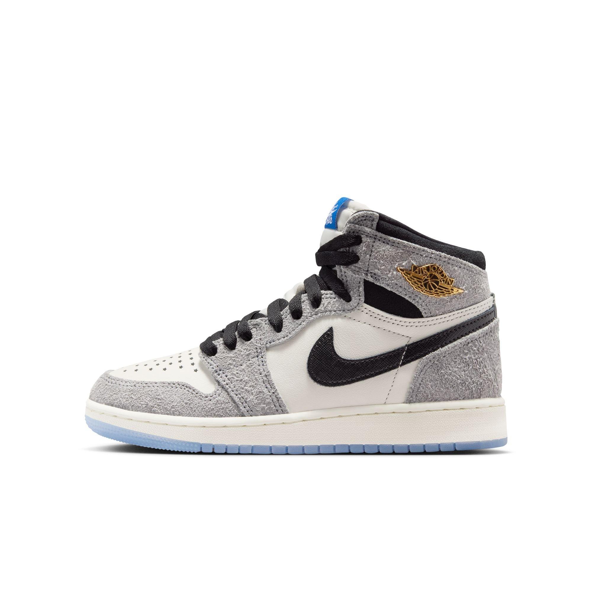 Jordan 1 Retro High OG &ldquo;Cool Grey&rdquo; Grade School Kids' Shoe - COOL GREY/BLACK/SAIL Thumbnail View 10