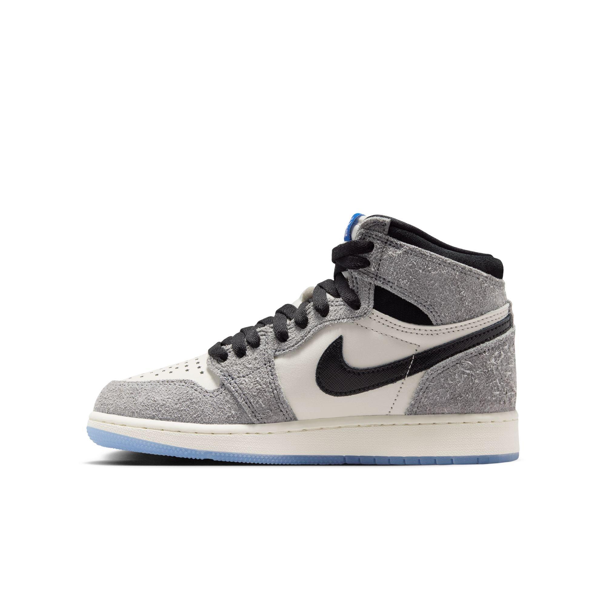 Jordan 1 Retro High OG &ldquo;Cool Grey&rdquo; Grade School Kids' Shoe - COOL GREY/BLACK/SAIL Thumbnail View 11