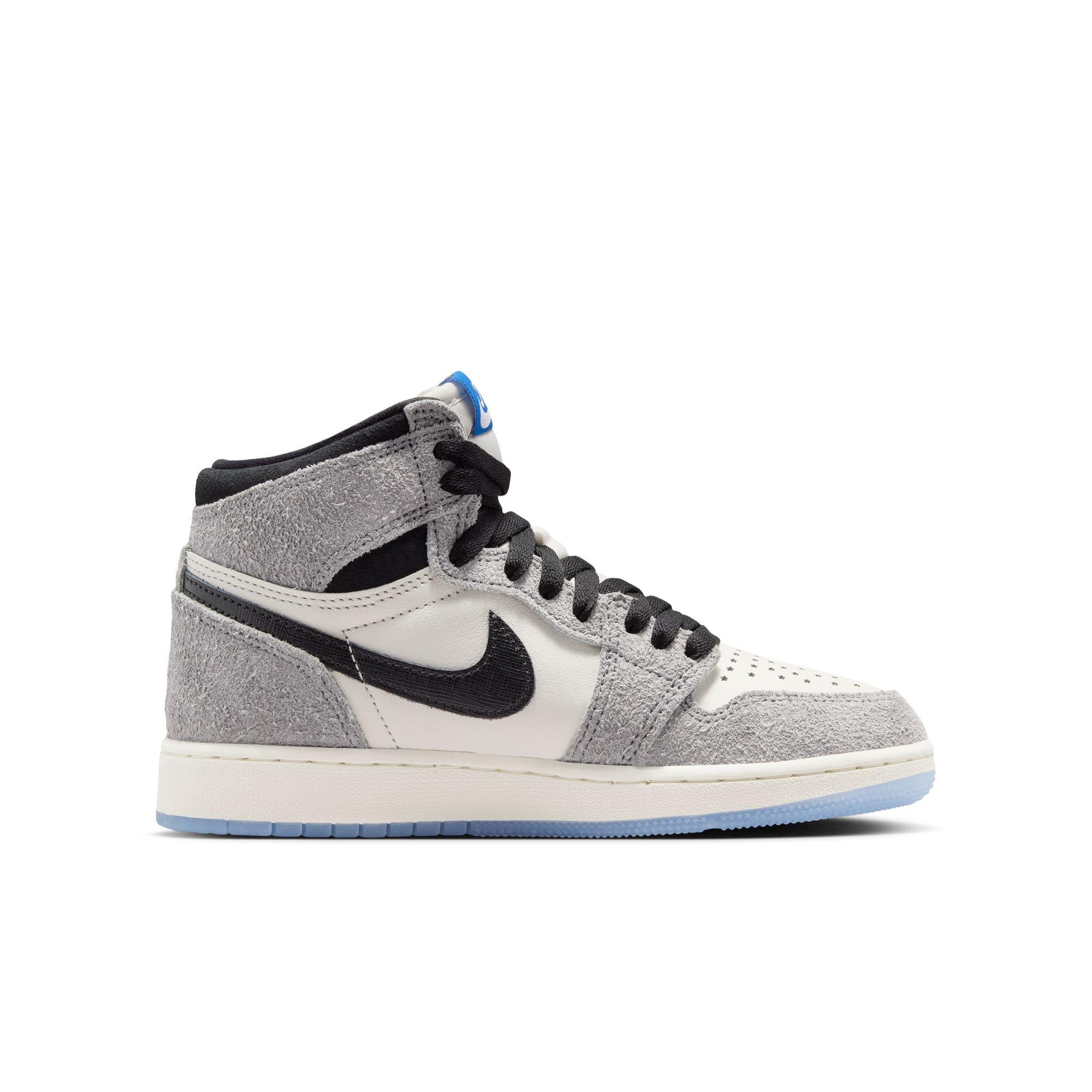 Jordan 1 Retro High OG &ldquo;Cool Grey&rdquo; Grade School Kids' Shoe - COOL GREY/BLACK/SAIL Thumbnail View 3