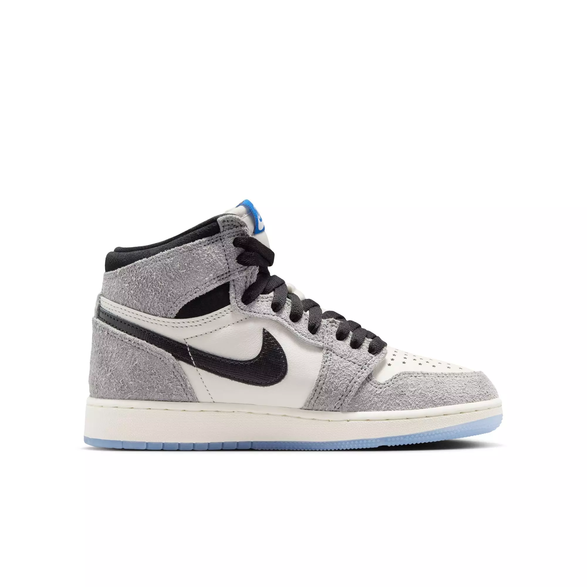 Jordan 1 Retro High OG &ldquo;Cool Grey&rdquo; Grade School Kids' Shoe - COOL GREY/BLACK/SAIL
