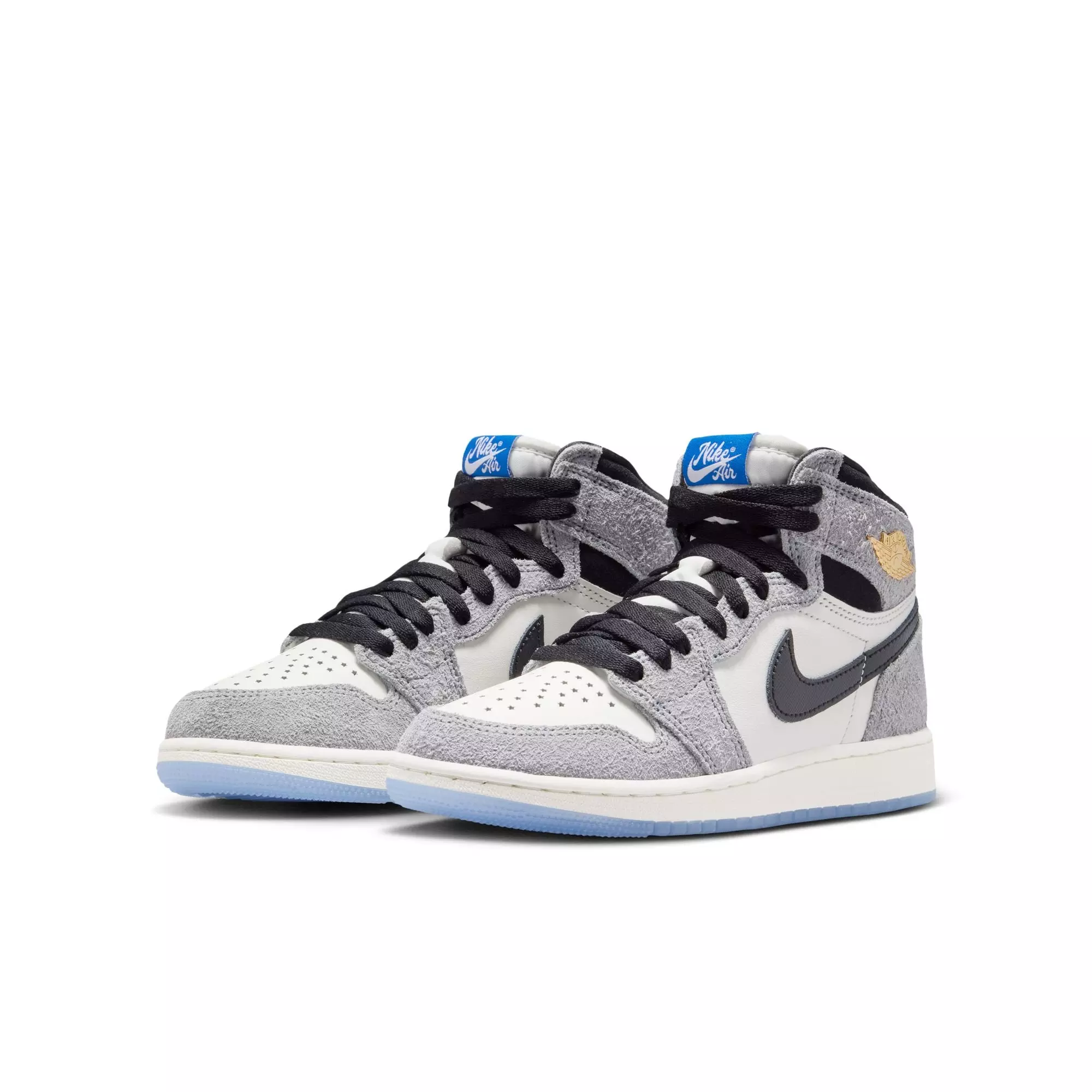 Jordan 1 Retro High OG &ldquo;Cool Grey&rdquo; Grade School Kids' Shoe - COOL GREY/BLACK/SAIL