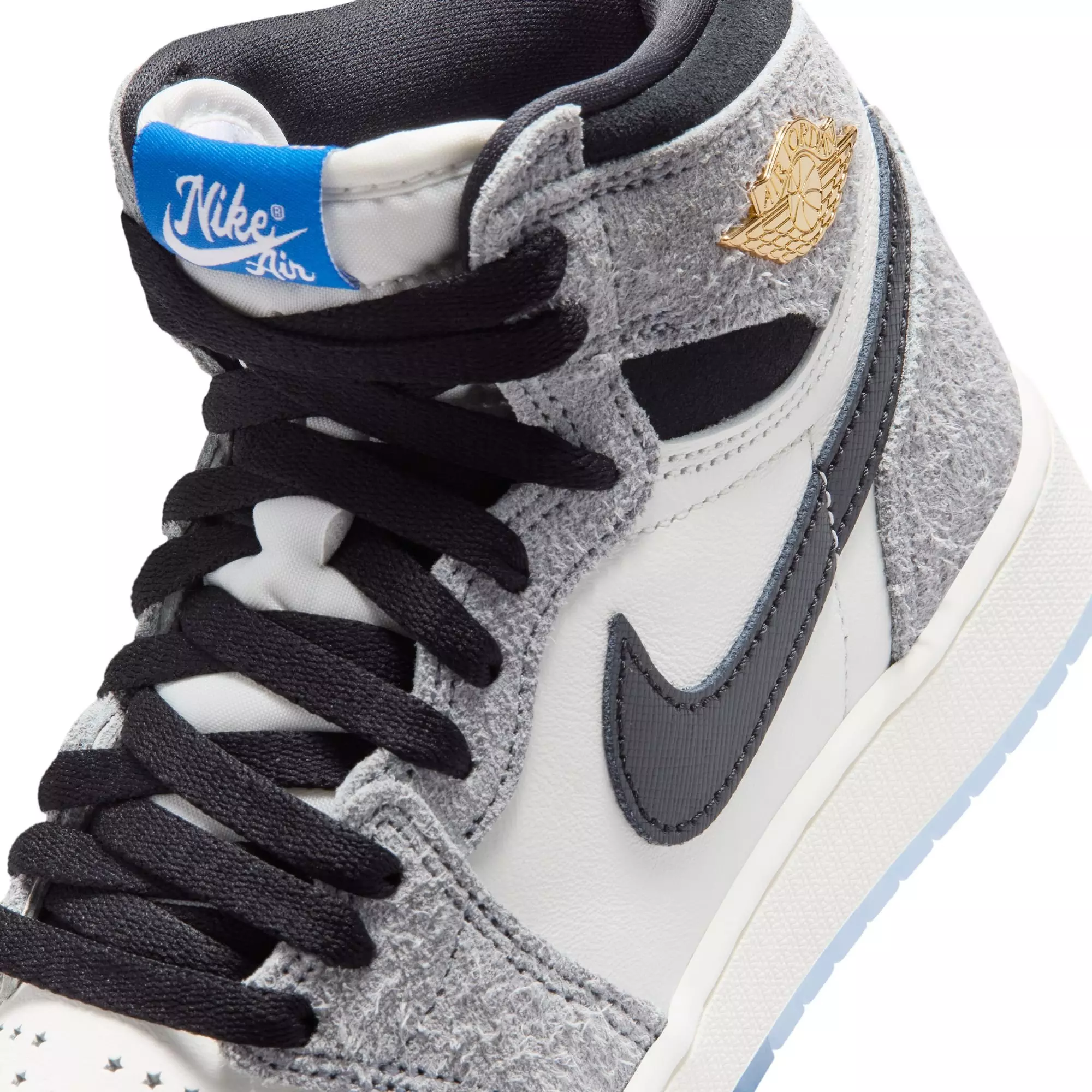 Jordan 1 Retro High OG &ldquo;Cool Grey&rdquo; Grade School Kids' Shoe - COOL GREY/BLACK/SAIL