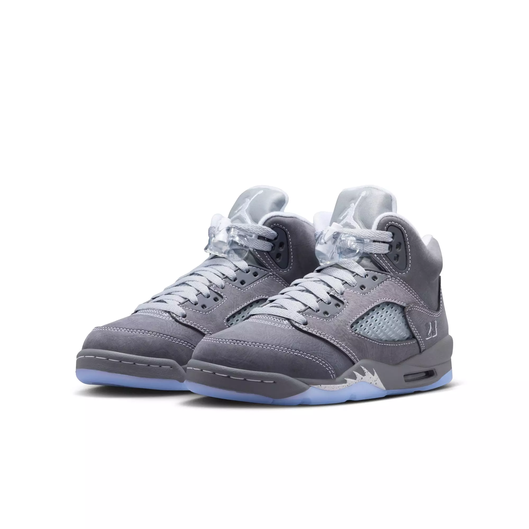 Jordan 5 Retro "Wolf Grey" Grade School Kids' Shoe - GRAPHITE/WHITE/WOLF GREY