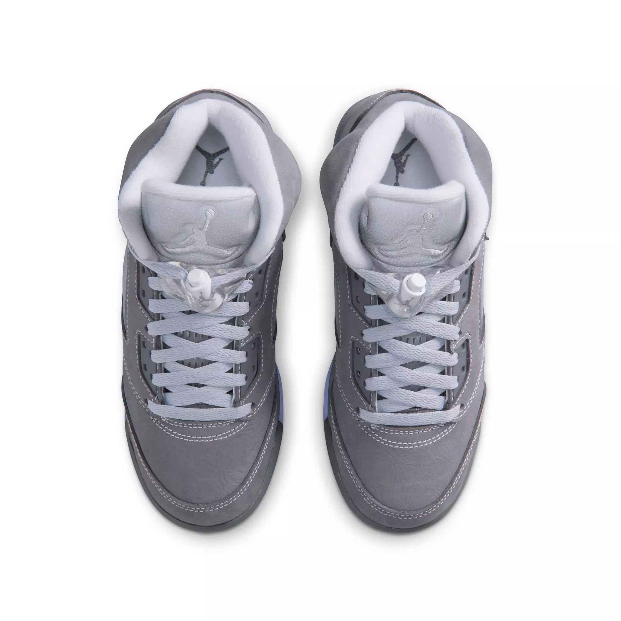 Jordan 5 Retro "Wolf Grey" Grade School Kids' Shoe - GRAPHITE/WHITE/WOLF GREY
