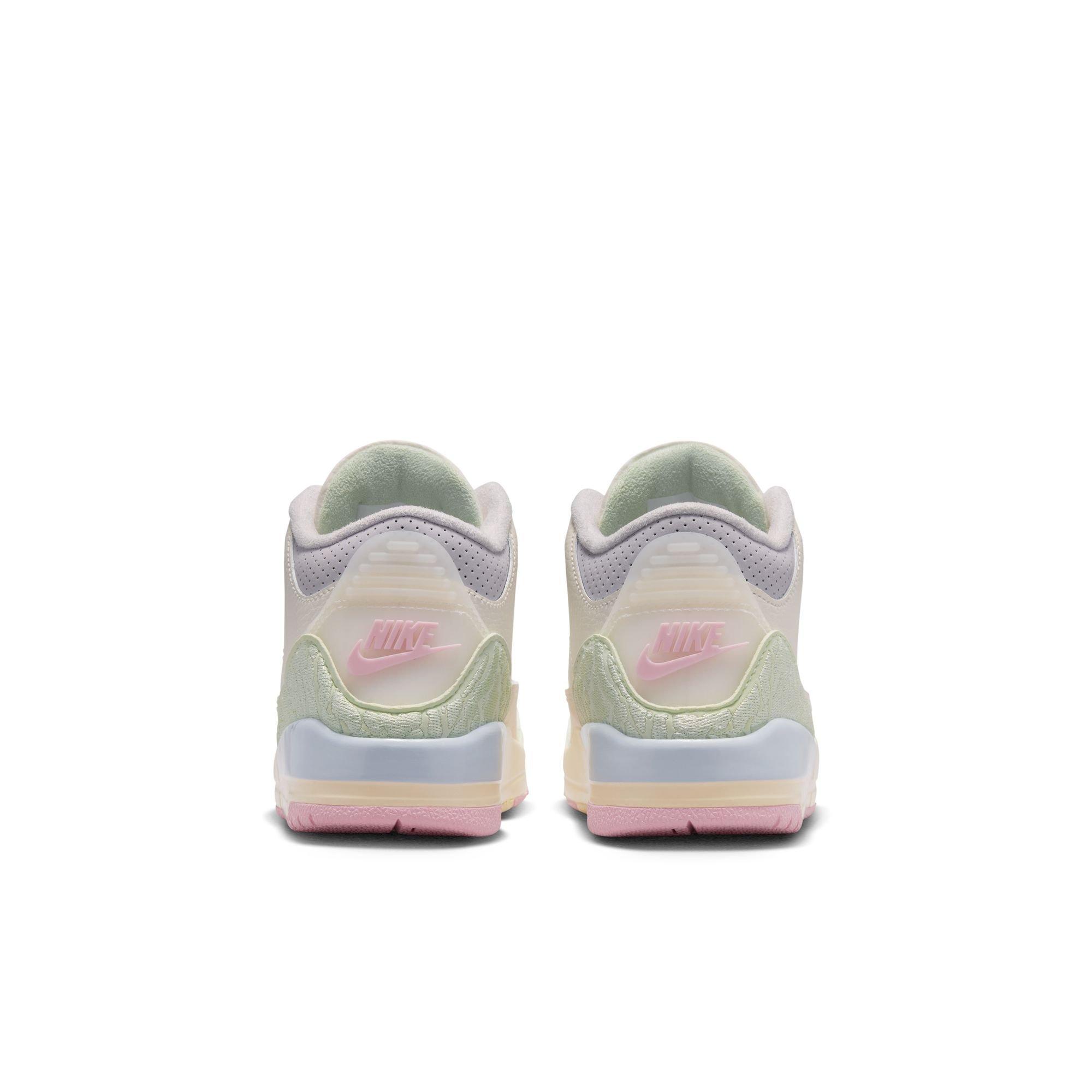 Jordan 3 Retro &ldquo;Spring Is in the Air&rdquo; Preschool Kids' Shoe - SAIL/AURA/JADE AURA/IRIS WHISPER Thumbnail View 9