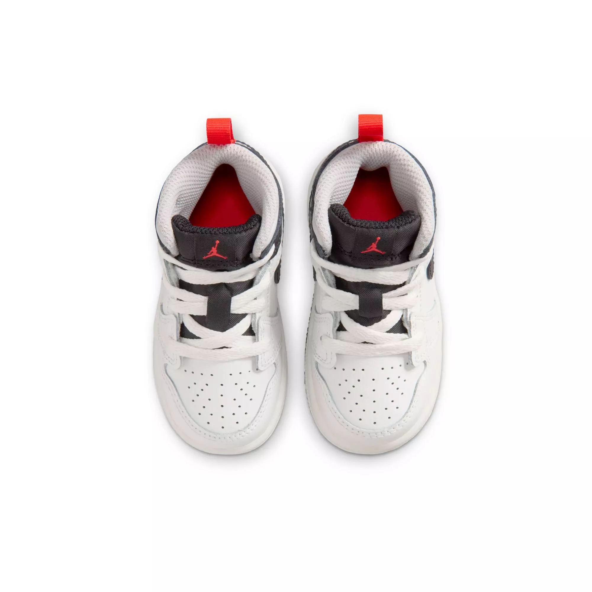 Jordan 1 Mid "Summit White/Black/Infrared 23" Toddler Boys' Shoe - WHITE/BLACK/RED