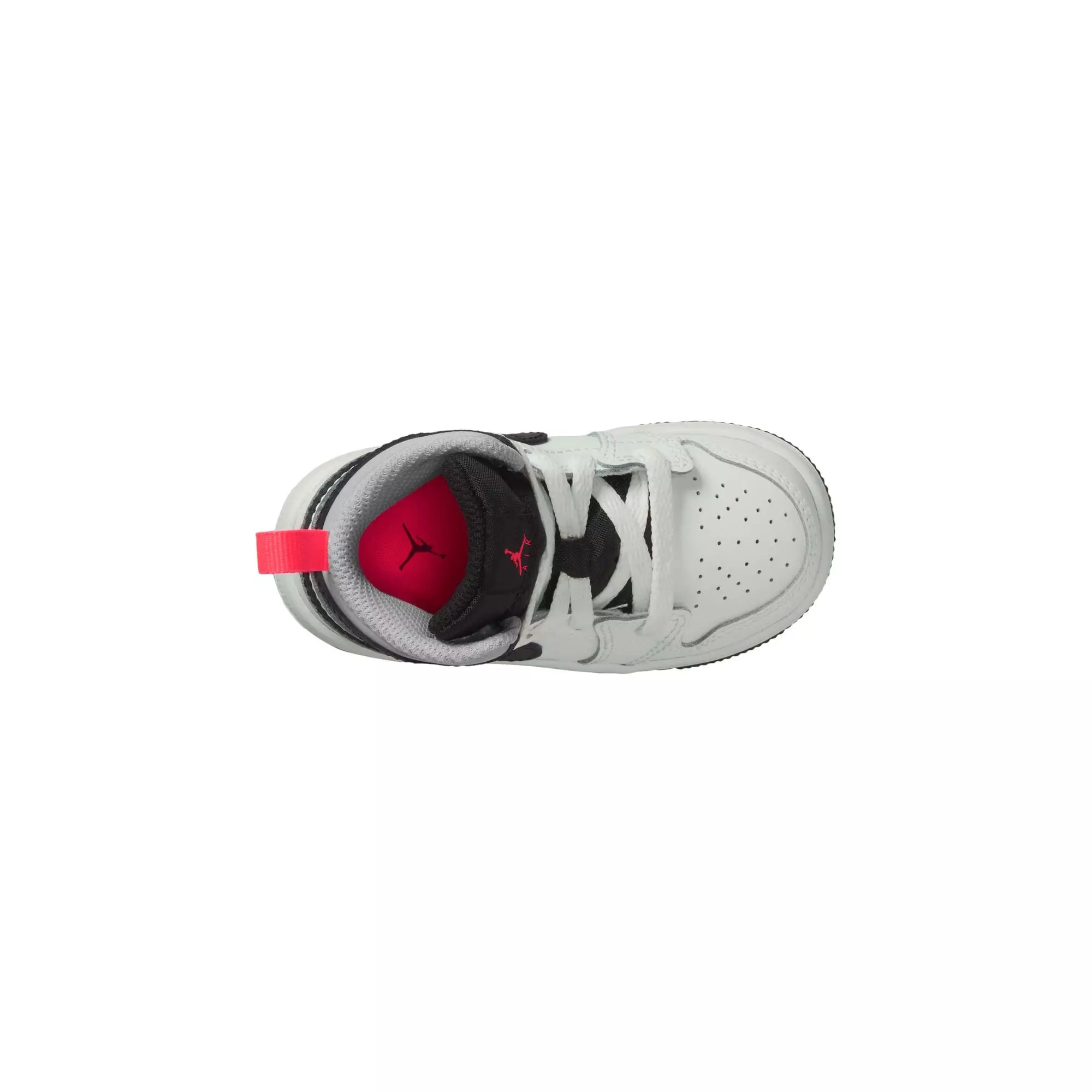 Jordan 1 Mid "Summit White/Black/Infrared 23" Toddler Boys' Shoe - WHITE/BLACK/RED