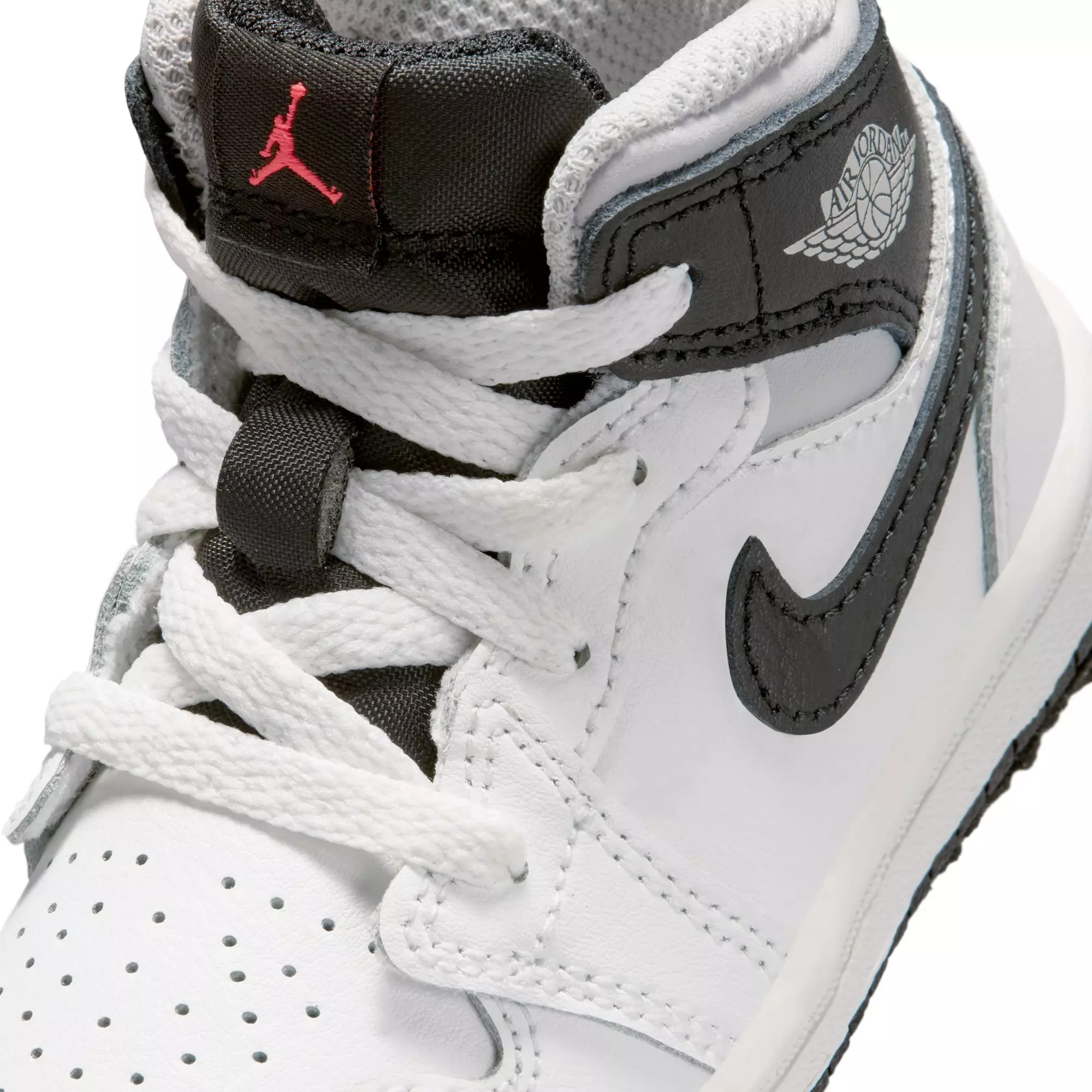 Jordan 1 Mid "Summit White/Black/Infrared 23" Toddler Boys' Shoe - WHITE/BLACK/RED