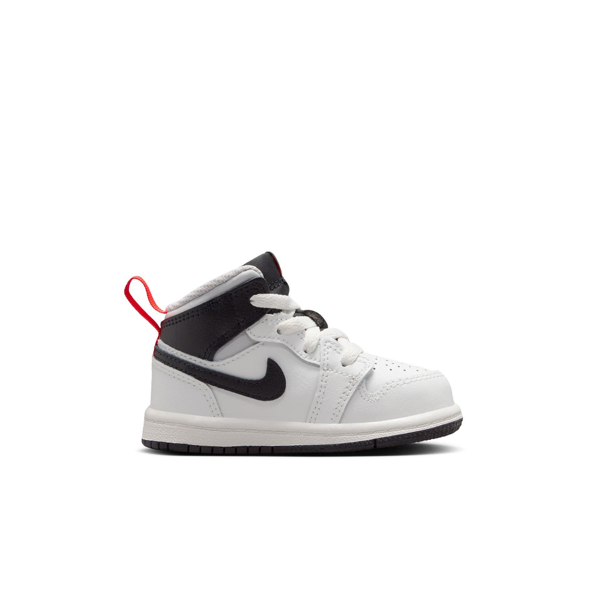 Jordan 1 Mid "Summit White/Black/Infrared 23" Toddler Boys' Shoe - WHITE/BLACK/RED Thumbnail View 2