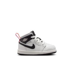 Jordan 1 Mid "Summit White/Black/Infrared 23" Toddler Boys' Shoe
