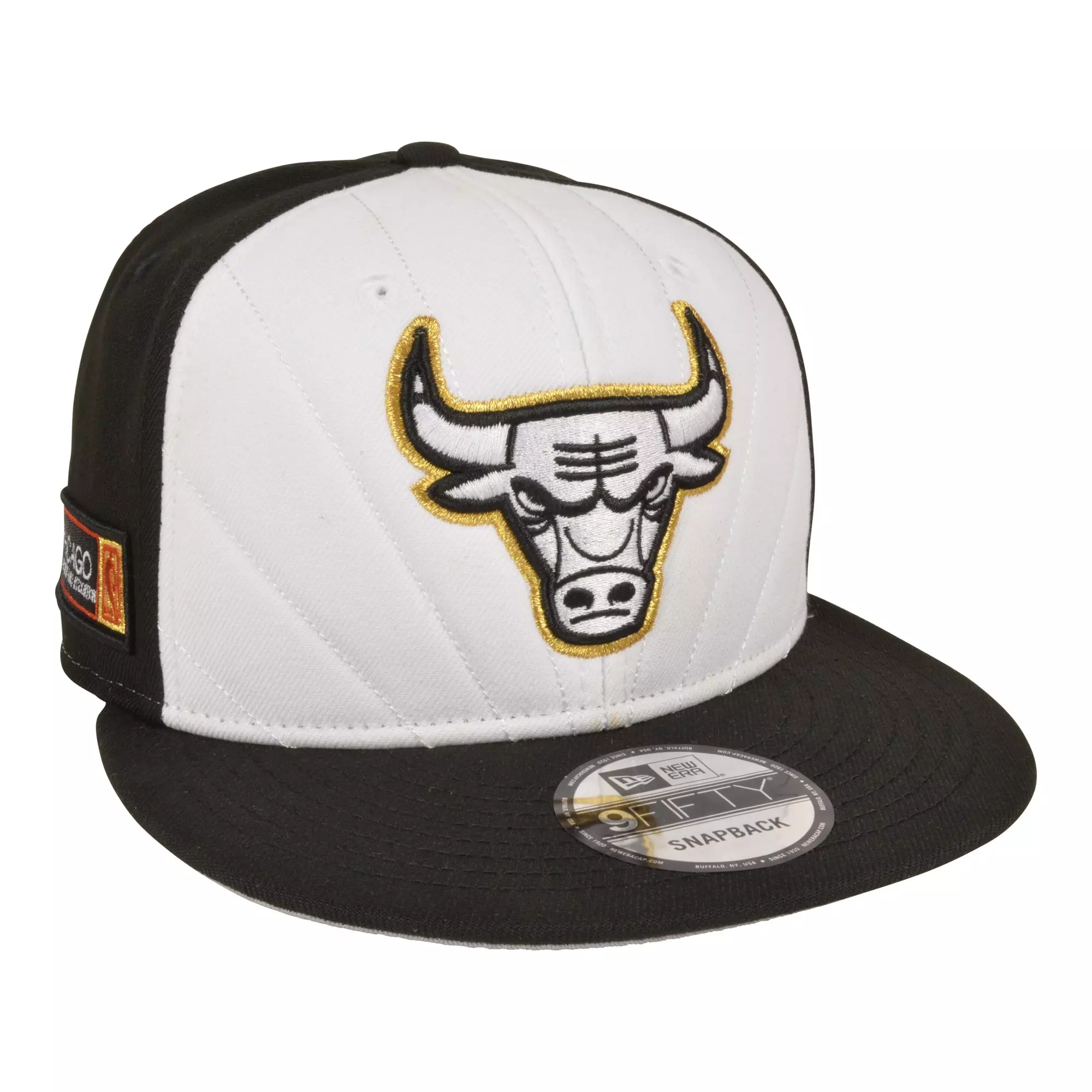 New Era Chicago Bulls 9FIFTY Taxi 12 Proof Snapback Hat-White/Black
