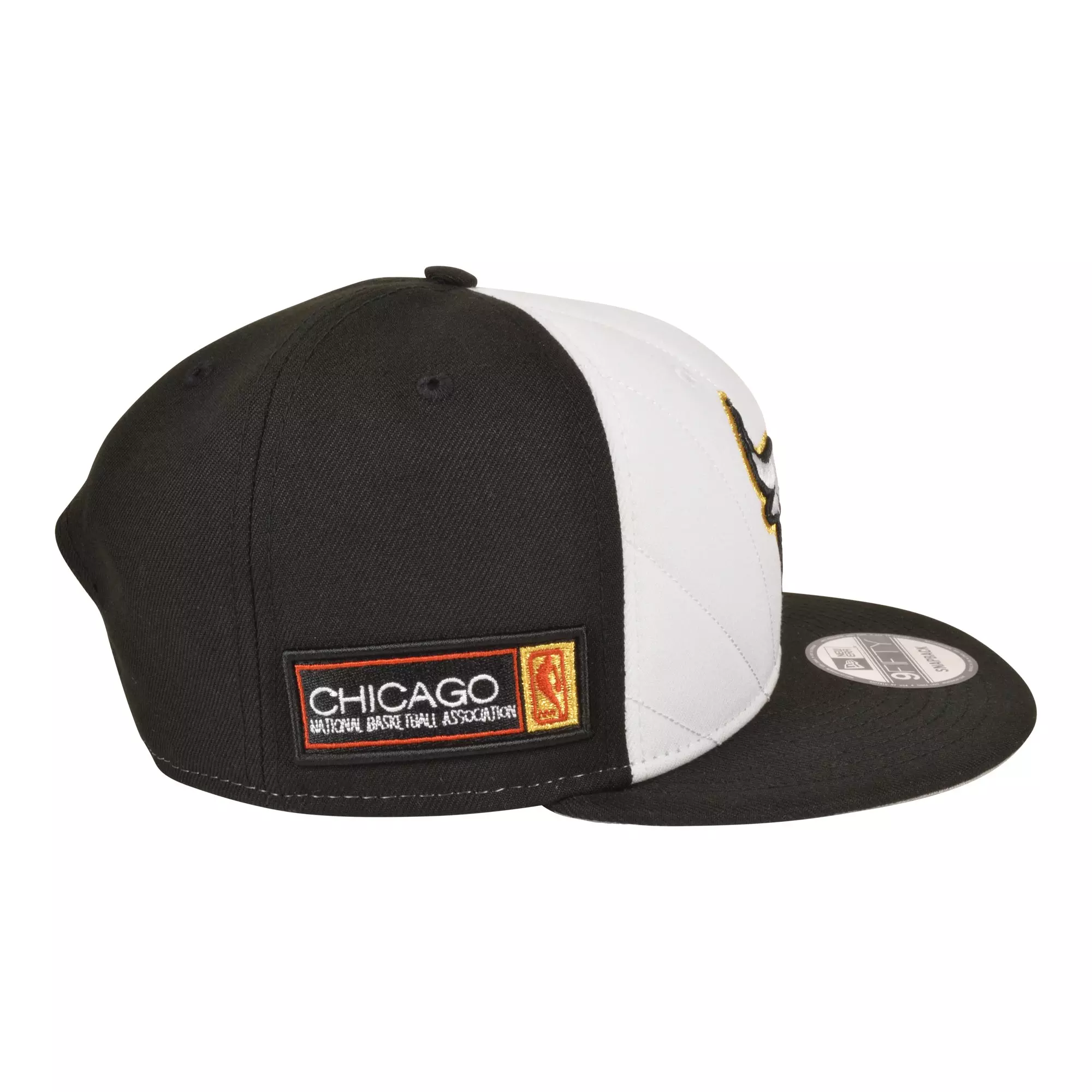 New Era Chicago Bulls 9FIFTY Taxi 12 Proof Snapback Hat-White/Black