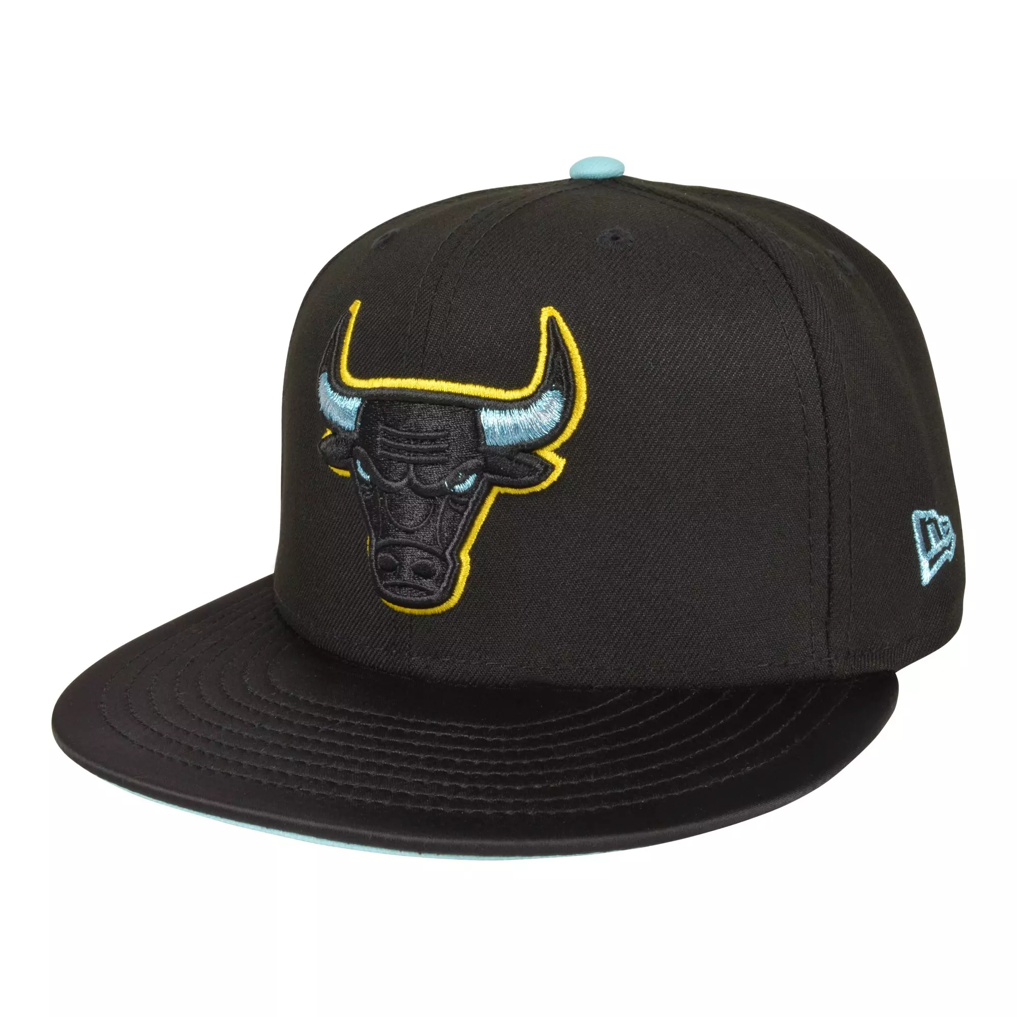 New Era Chicago Bulls 9FIFTY Black Cat Air Jordan 4 Snapback Hat-Black - BLACK